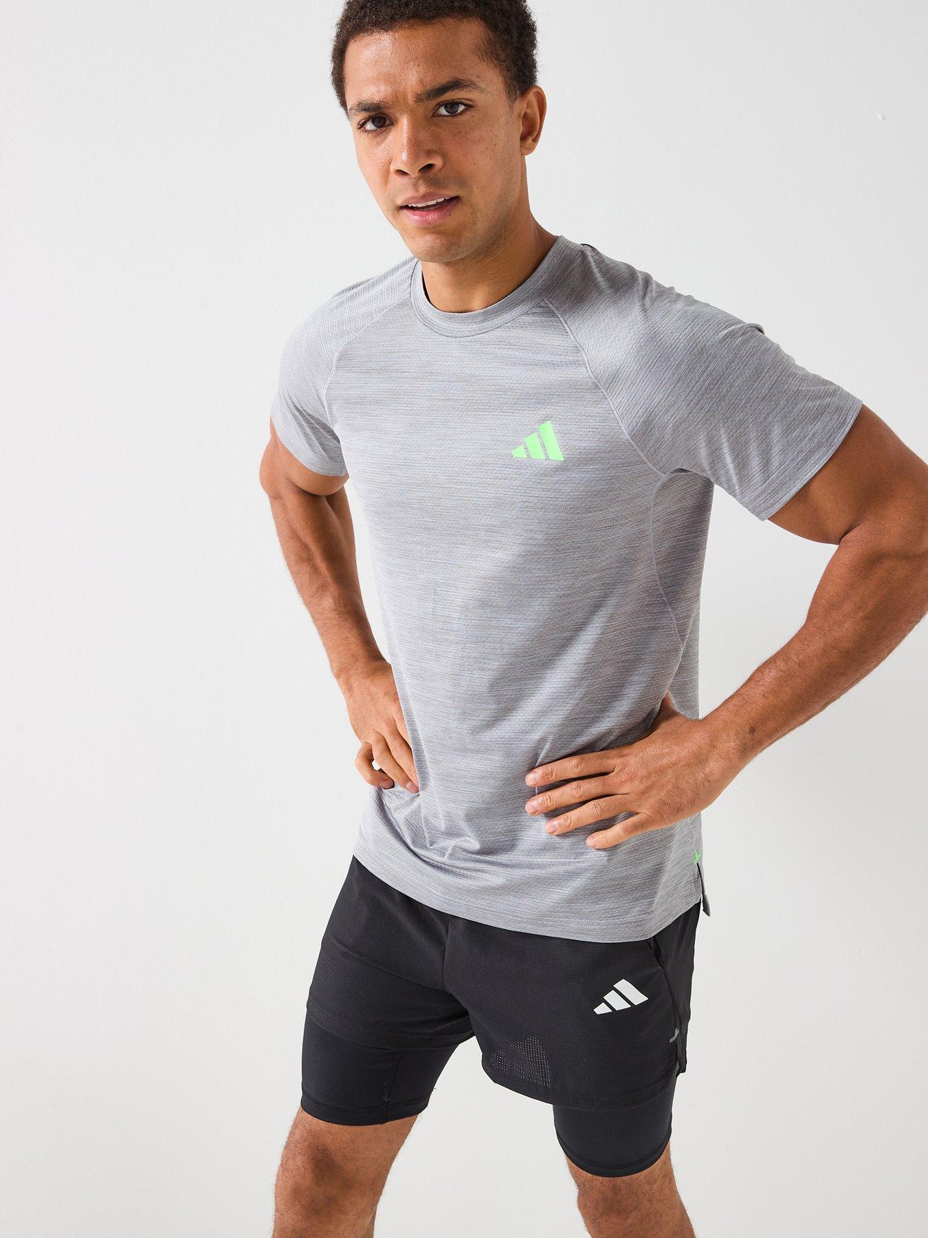 adidas Mens Training Gym T-Shirt - Grey