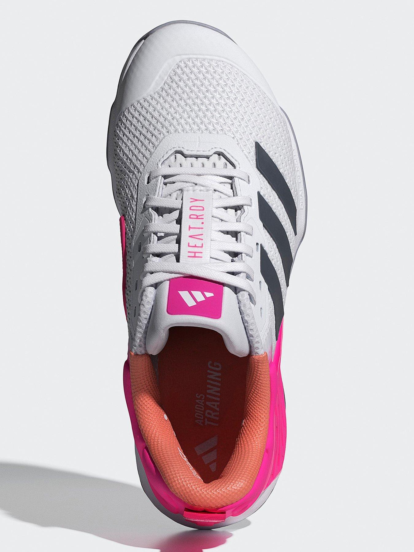 Image 4 of 7 of adidas Womens Training Dropset 3 Trainers - White / Pink