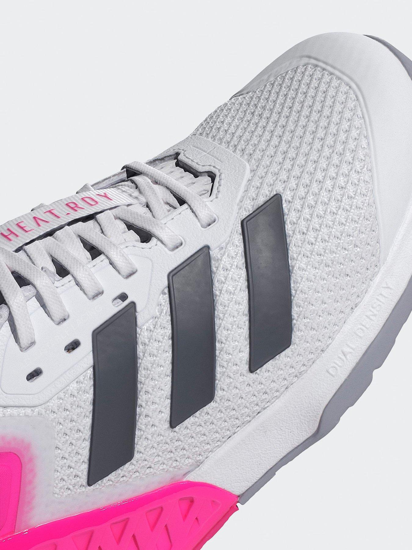 Image 6 of 7 of adidas Womens Training Dropset 3 Trainers - White / Pink