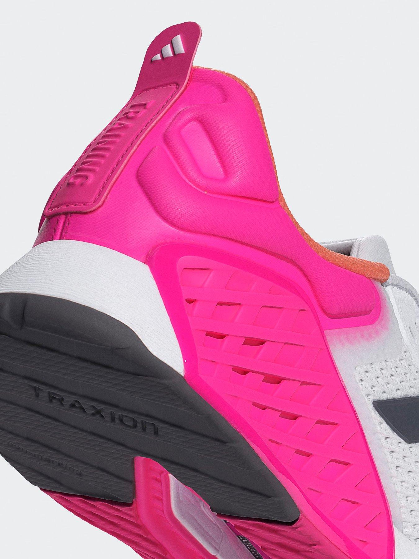 Image 7 of 7 of adidas Womens Training Dropset 3 Trainers - White / Pink