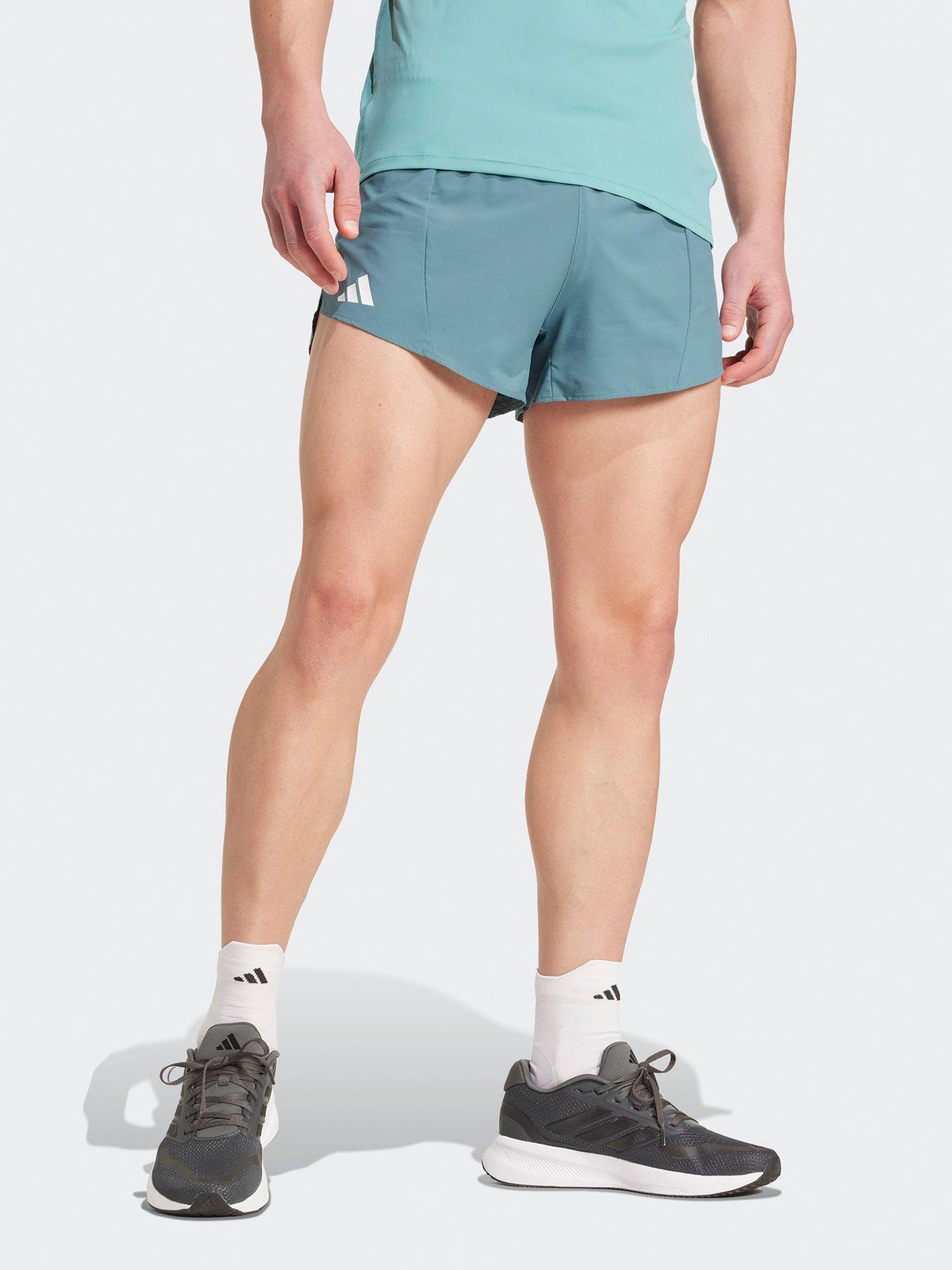 adidas-mens-running-adizero-shorts-green