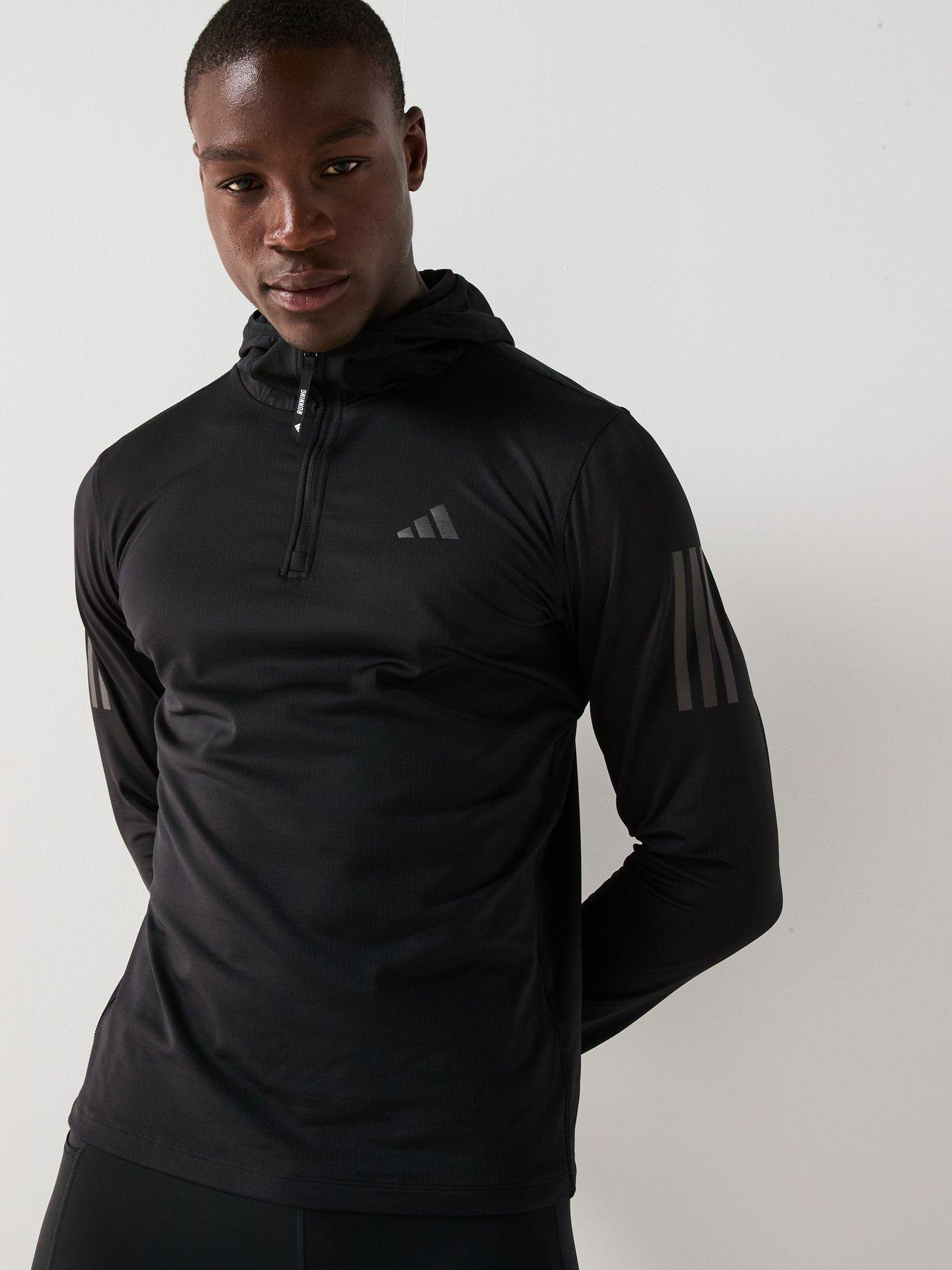 adidas-mens-running-own-the-run-winter-12-zip-hooded-top-black