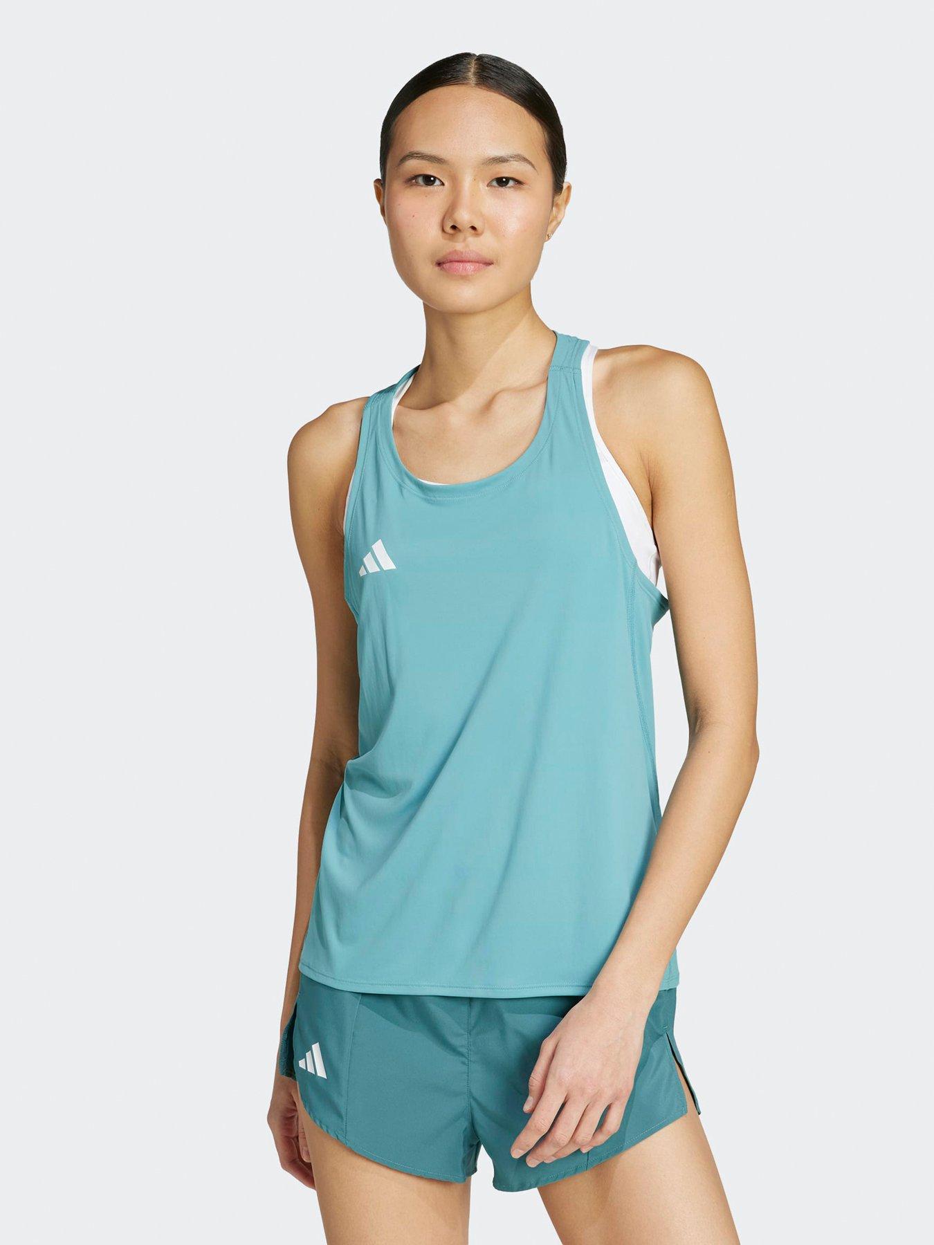 adidas-womens-running-adizero-tank-green