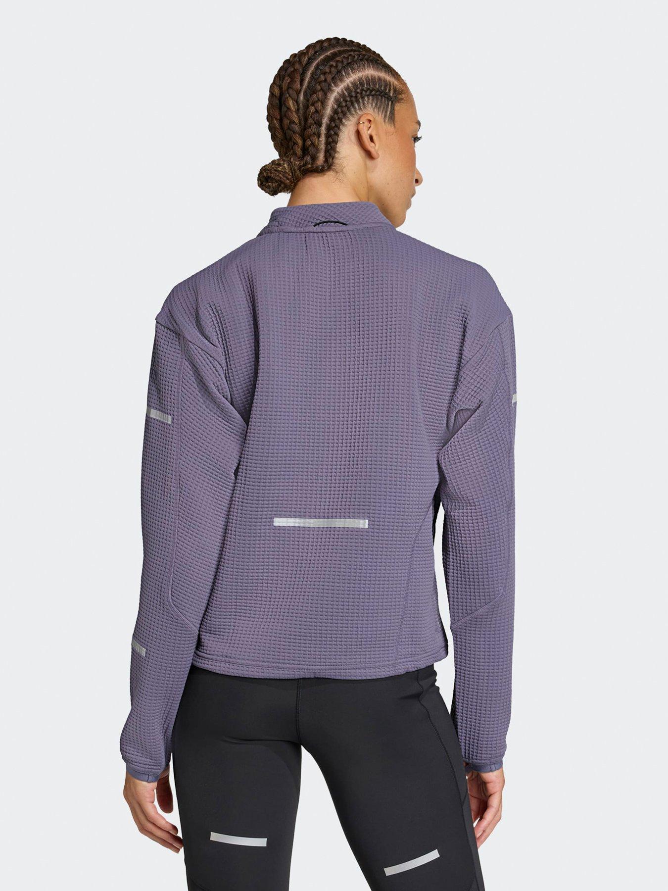 Image 2 of 5 of adidas Womens Running Adi365 Winter Crew Sweat - Purple
