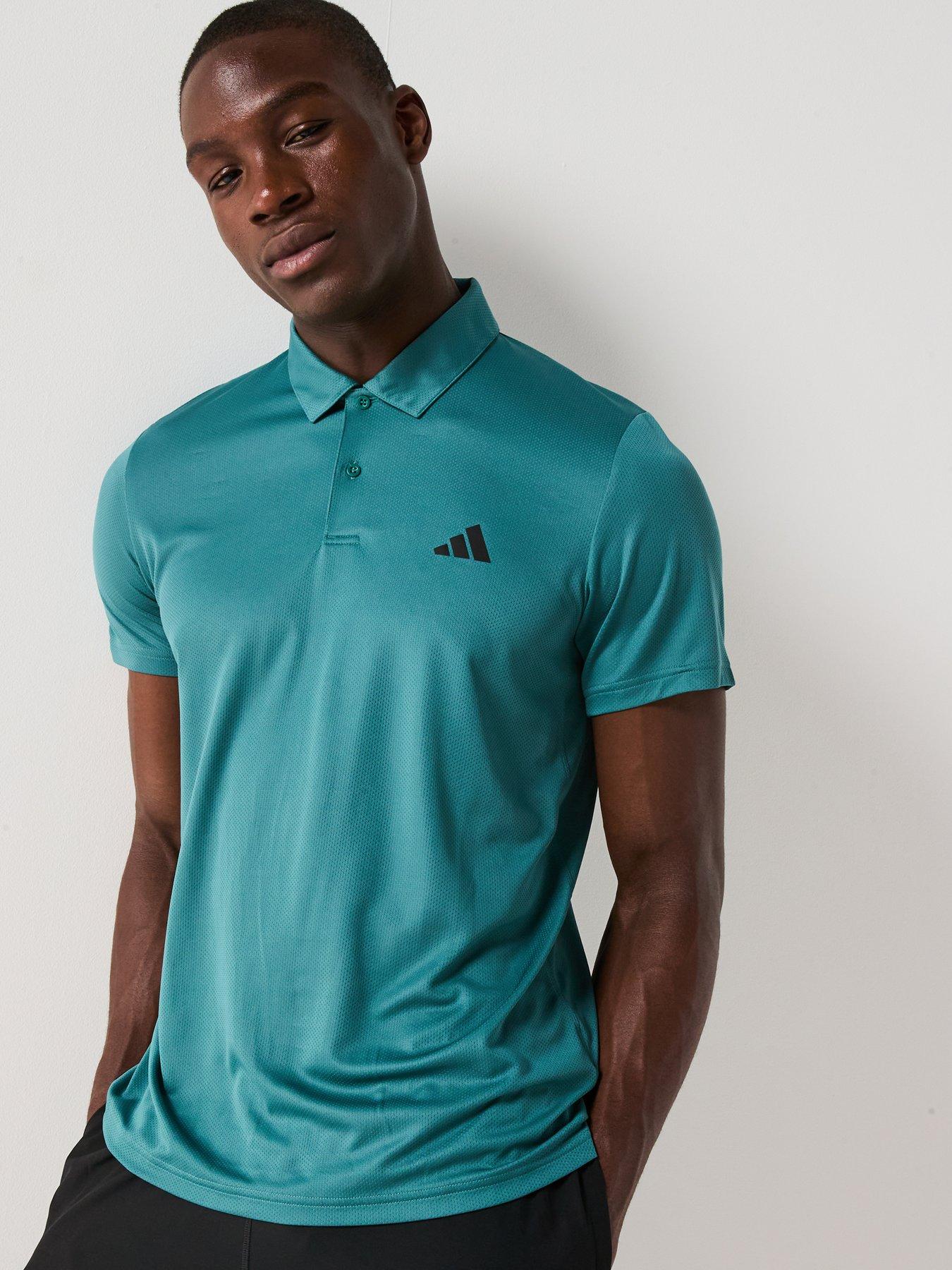 adidas-mens-training-essentials-base-polo-greenfront