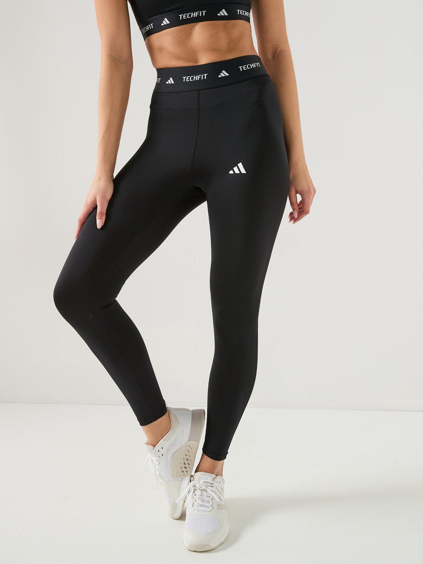 adidas Womens Training Tech Fit 7/8 Tights - Black