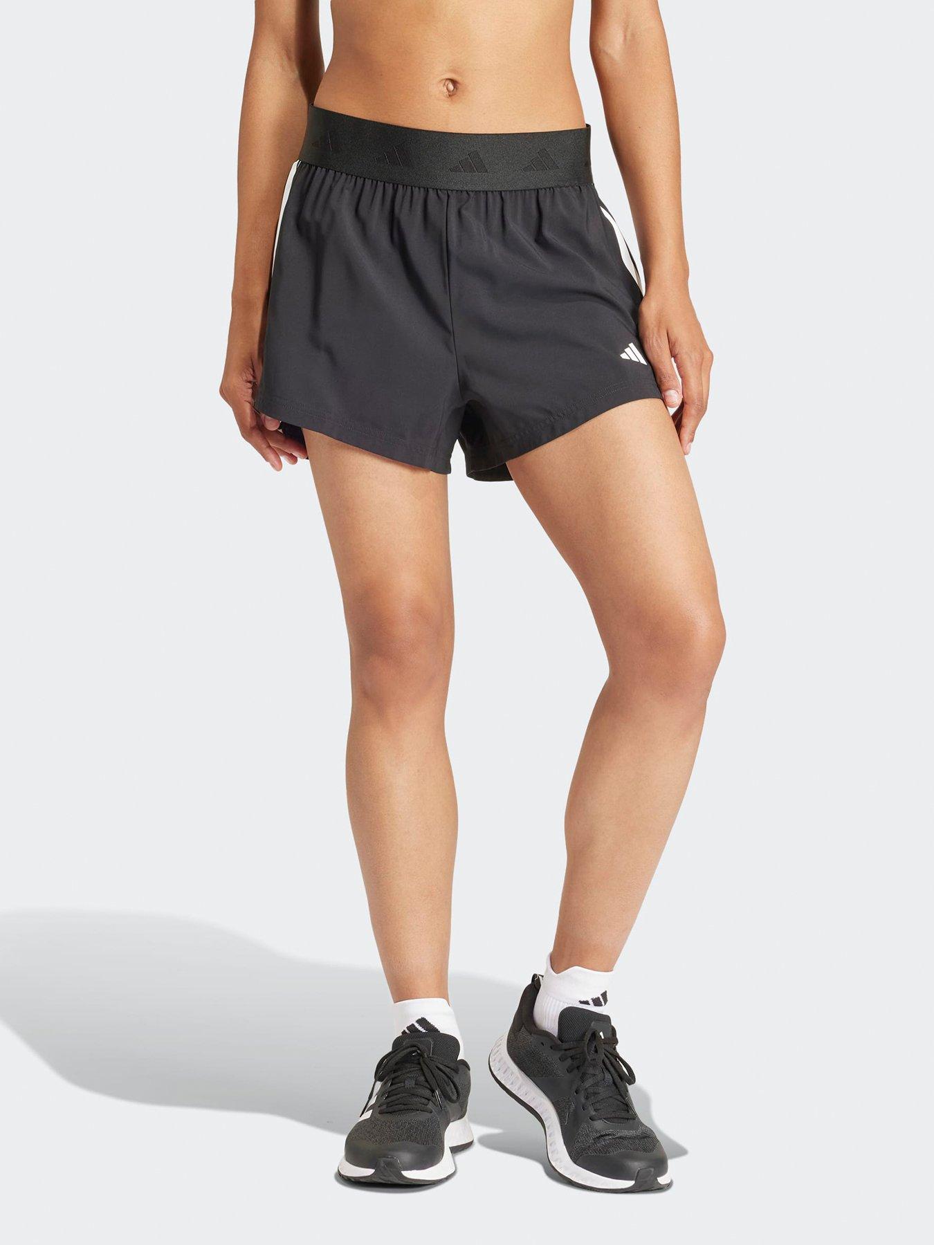 adidas Womens Training Hyperglam Woven Shorts - Black