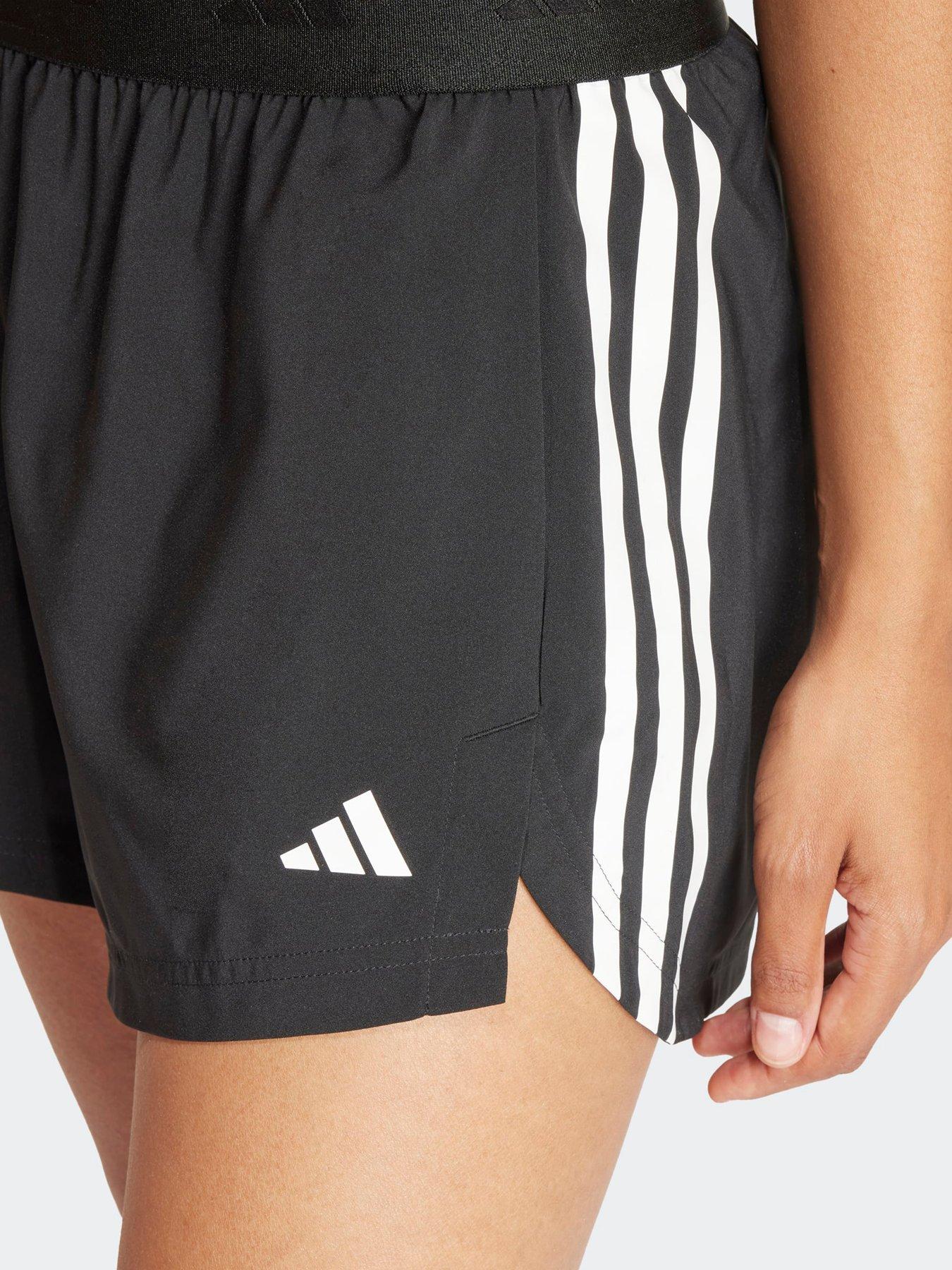 Image 4 of 5 of adidas Womens Training Hyperglam Woven Shorts - Black