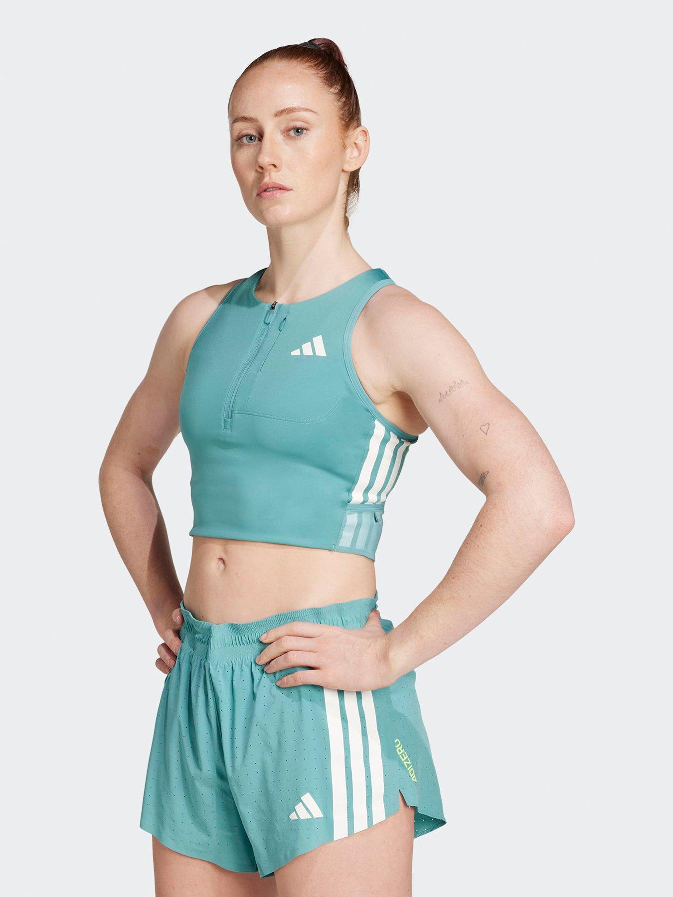 adidas-womens-running-adizero-zip-crop-tank-green
