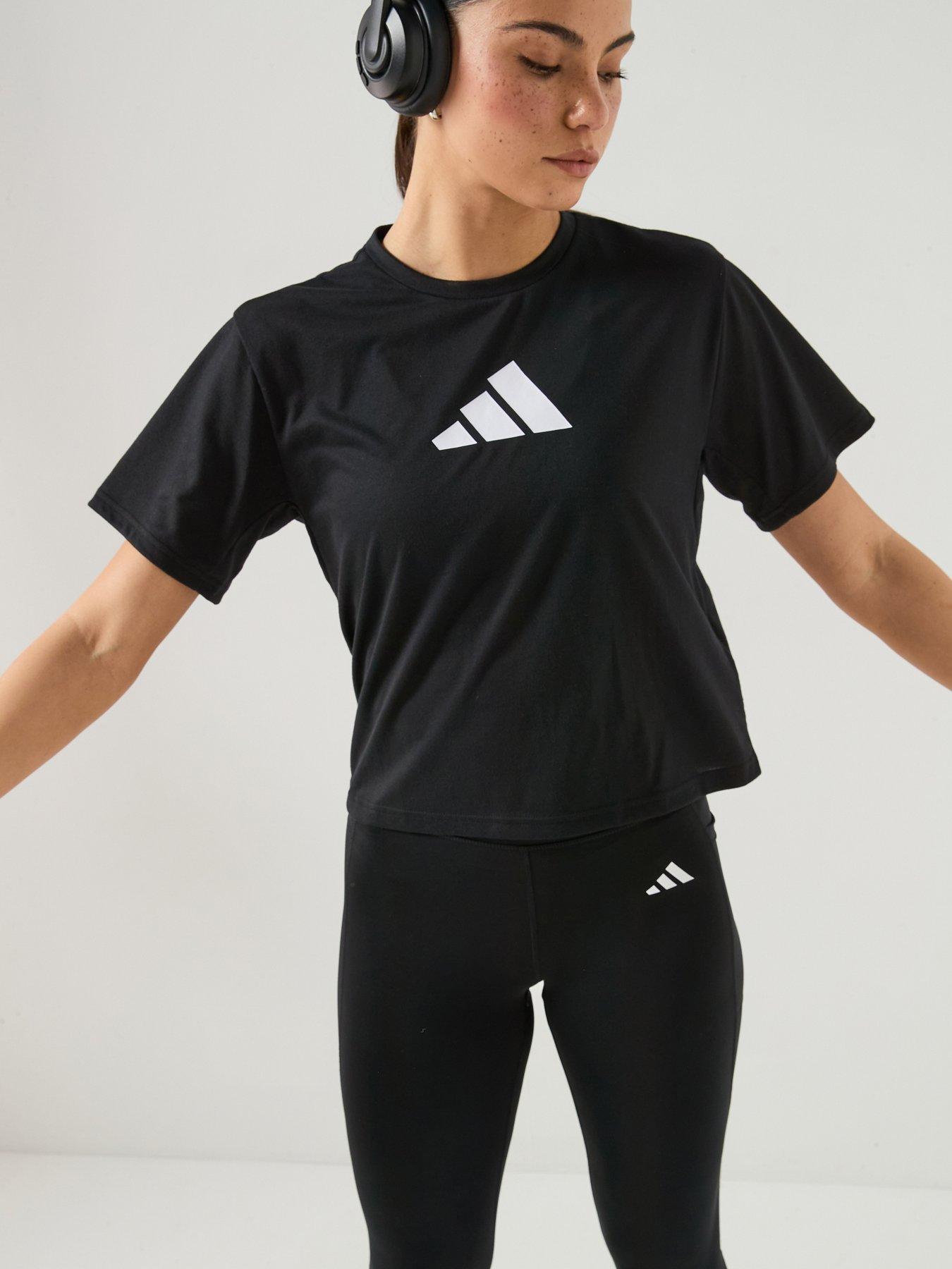 Image 1 of 6 of adidas Womens Training Essentials Logo T-Shirt - Black
