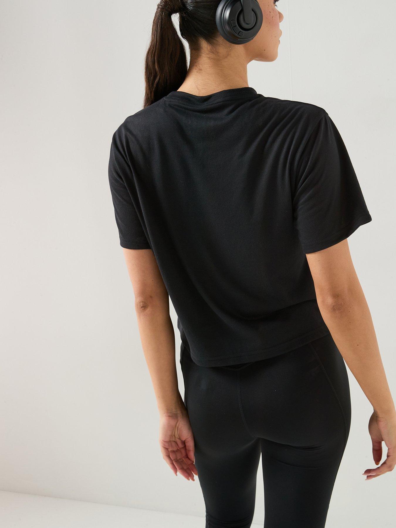 Image 2 of 6 of adidas Womens Training Essentials Logo T-Shirt - Black