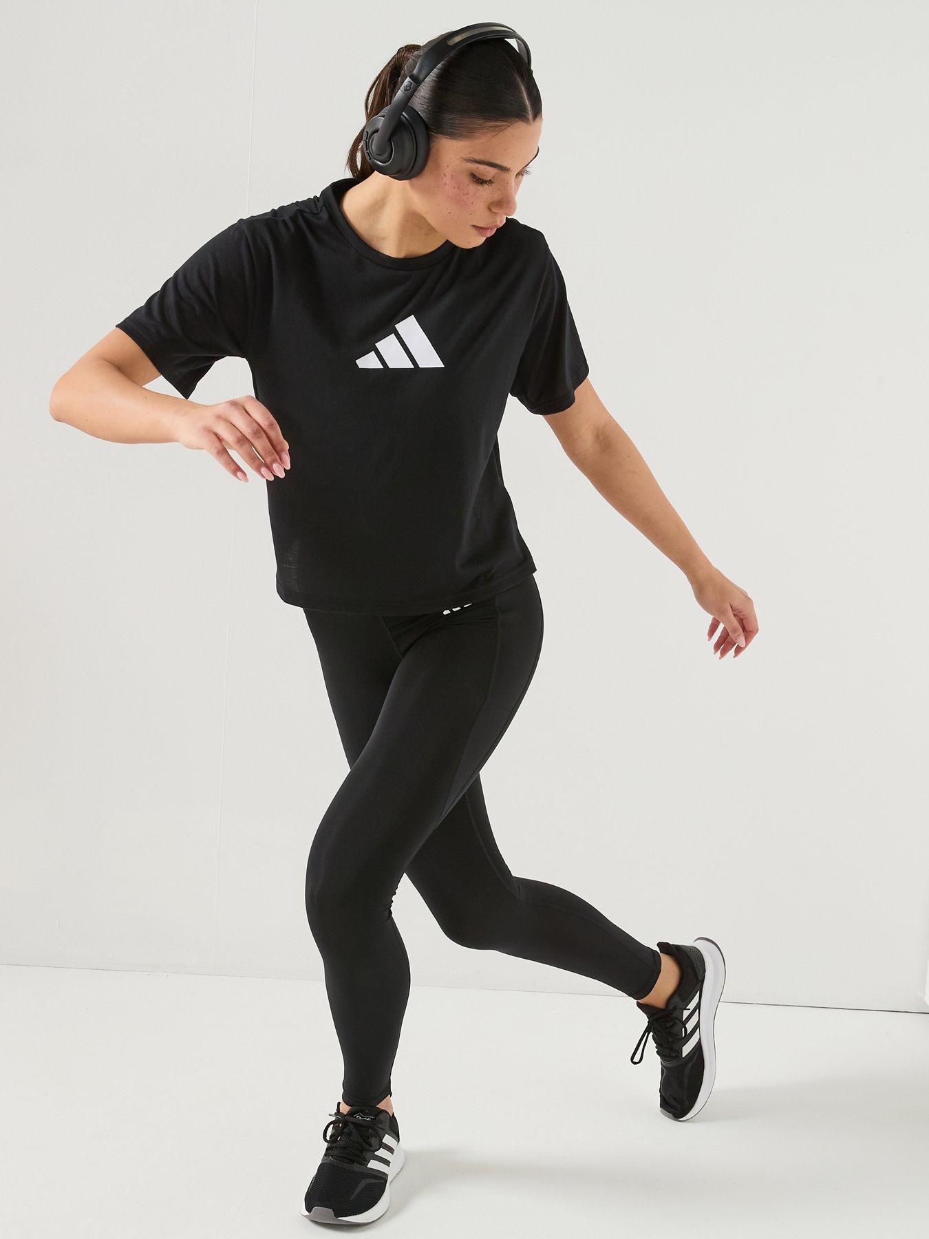 Image 5 of 6 of adidas Womens Training Essentials Logo T-Shirt - Black