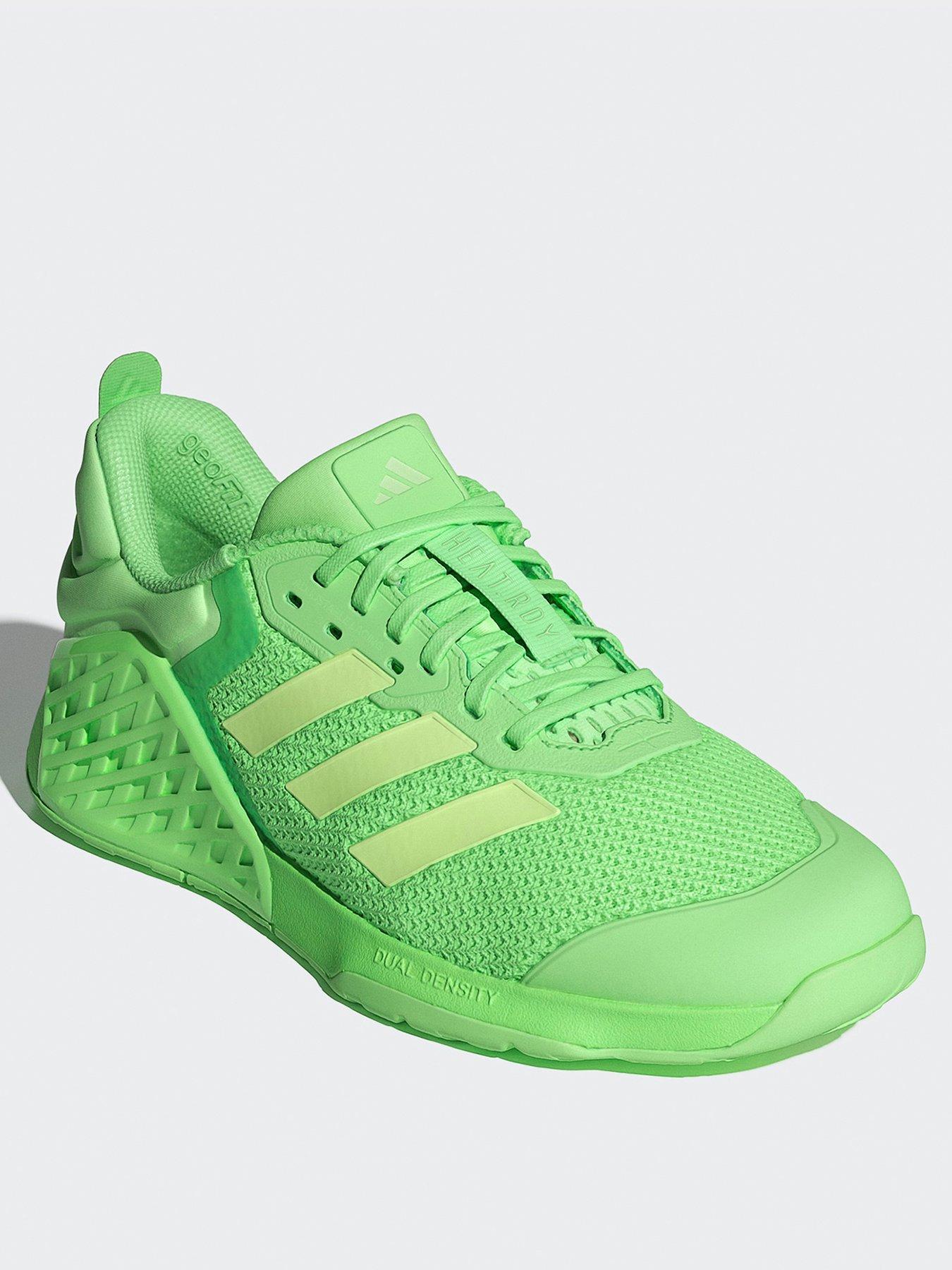 adidas-womens-training-dropset-3-trainers-greenstillFront