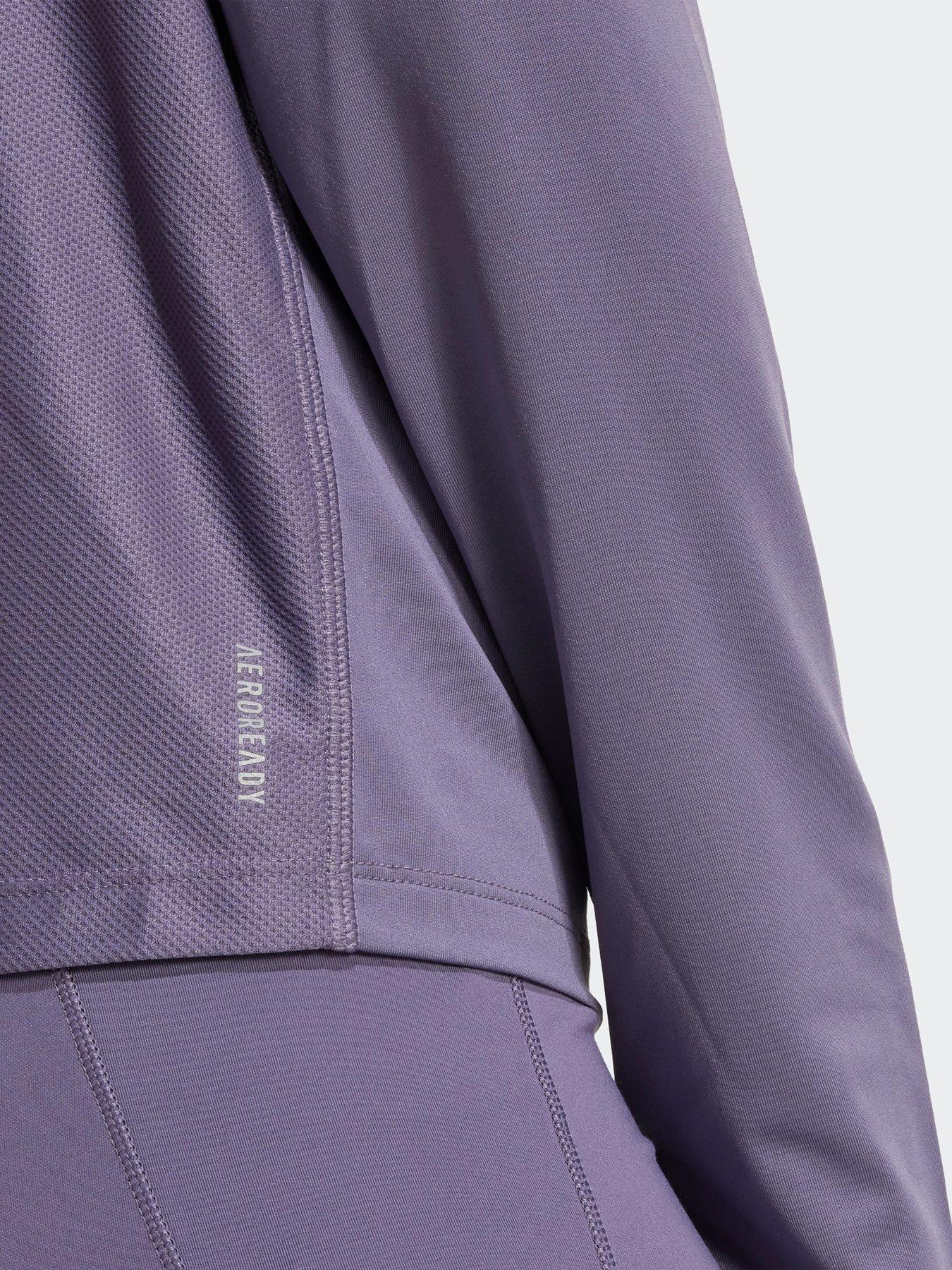 Image 5 of 5 of adidas Womens Running Own The Run 1/2 Zip Top - Violet