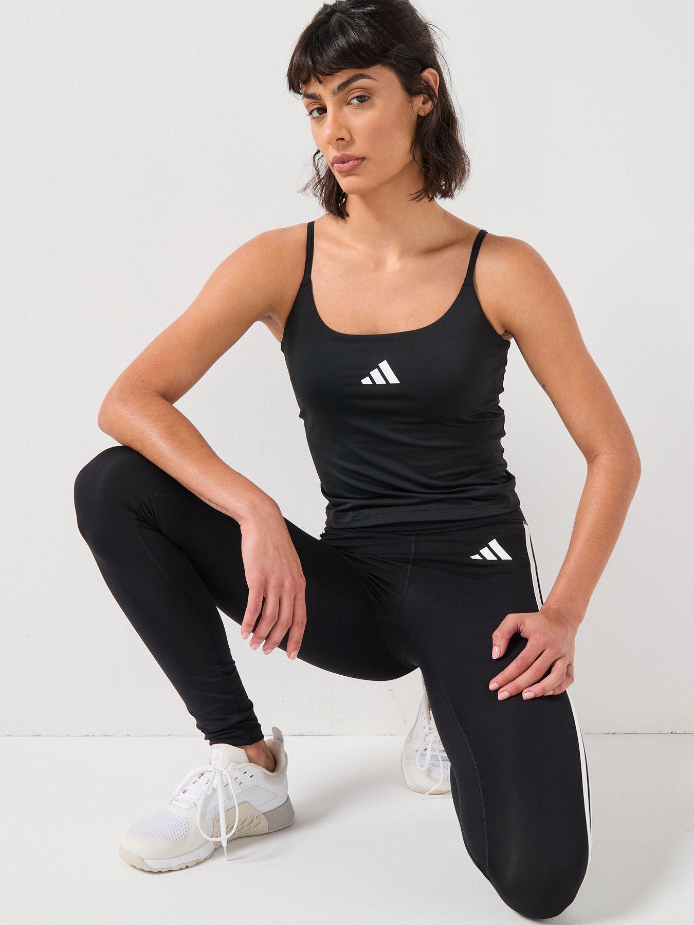 Image 5 of 6 of adidas Womens Training Optime Tank - Black