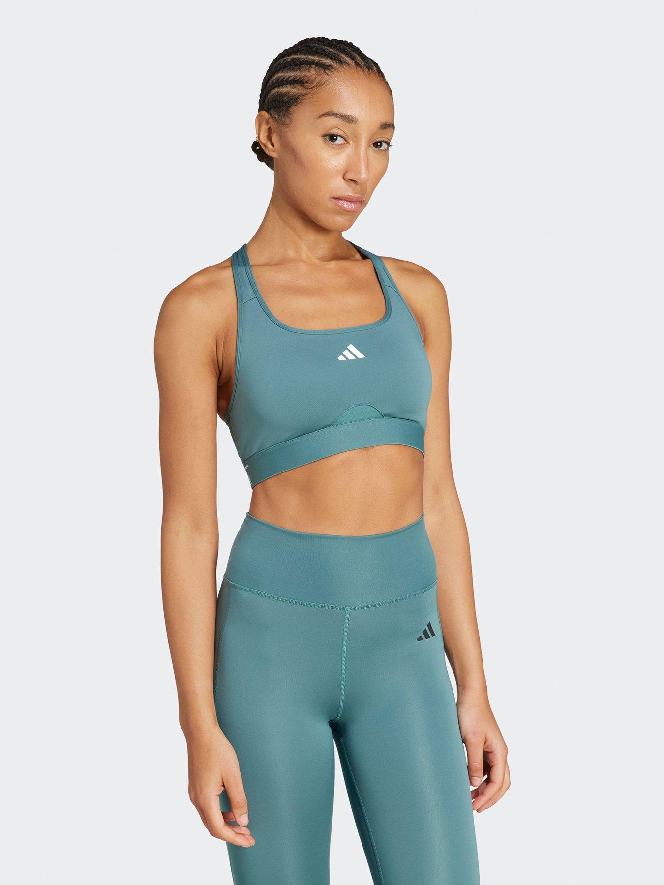 adidas Womens Training Light Support Sports Bra - Green