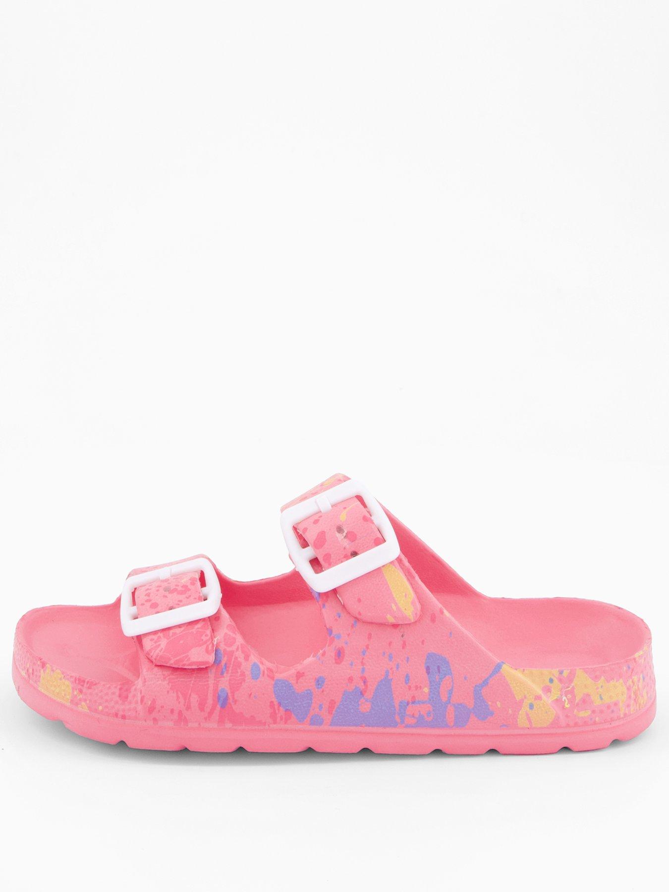 Image 2 of 6 of The Very Collection Multi Two Strap Sandals - Pink