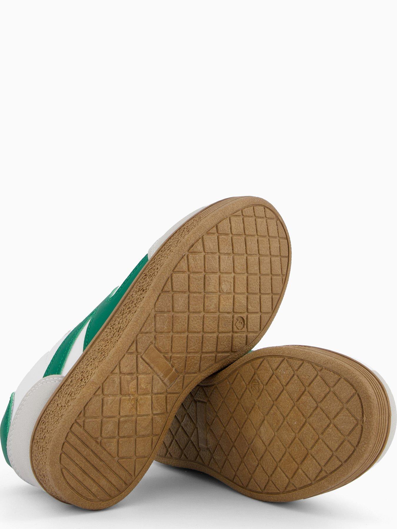 the-very-collection-green-lace-up-retro-trainer-whitedetail
