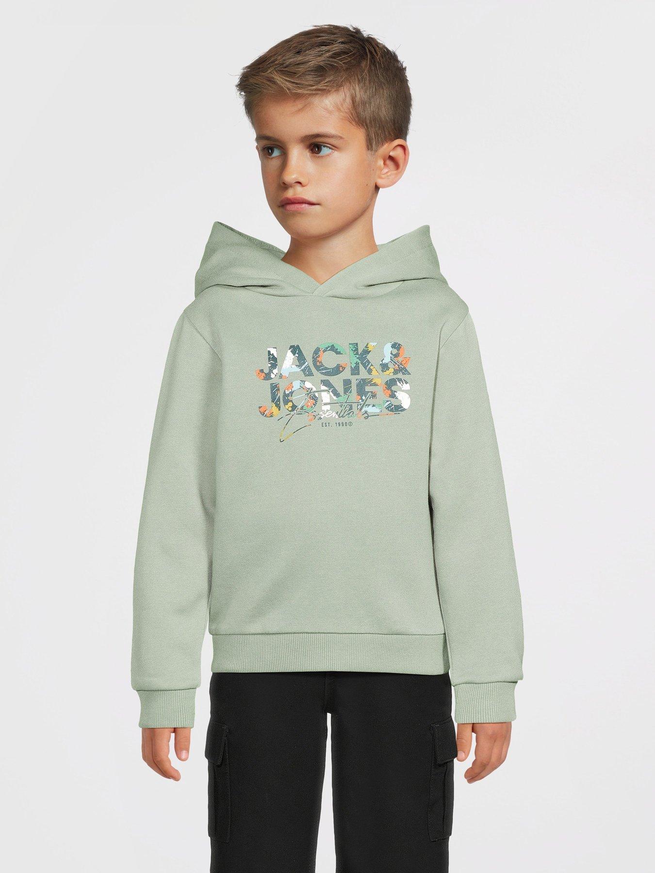 Jack & Jones Mini Younger Boys Printed Hoodie - Green