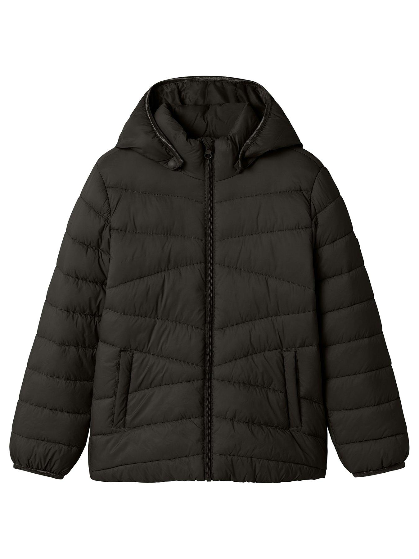 name-it-girls-marble-padded-jacket-black