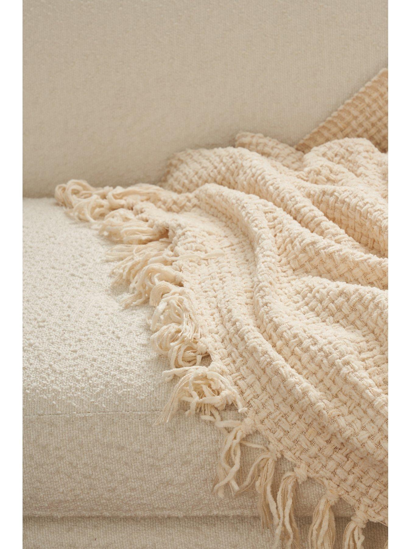 Image 6 of 7 of The Very Collection Cross Weave Chenille Throw