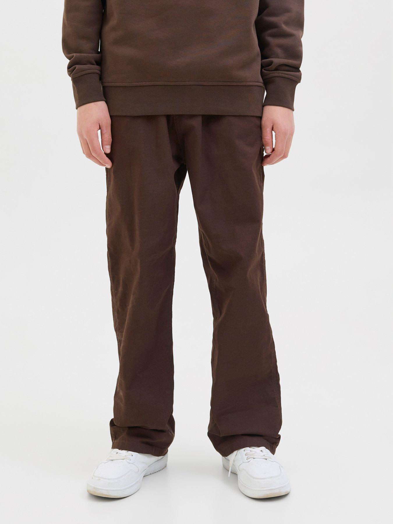 Jack & Jones Junior Boys Alex Andre Carpenter Trousers - Brown