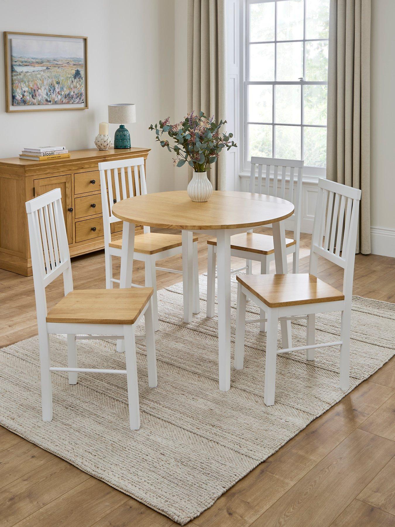 the-very-collection-michigan-drop-leaf-round-dining-table-amp-4-michigan-chairs-fscregnbspcertified