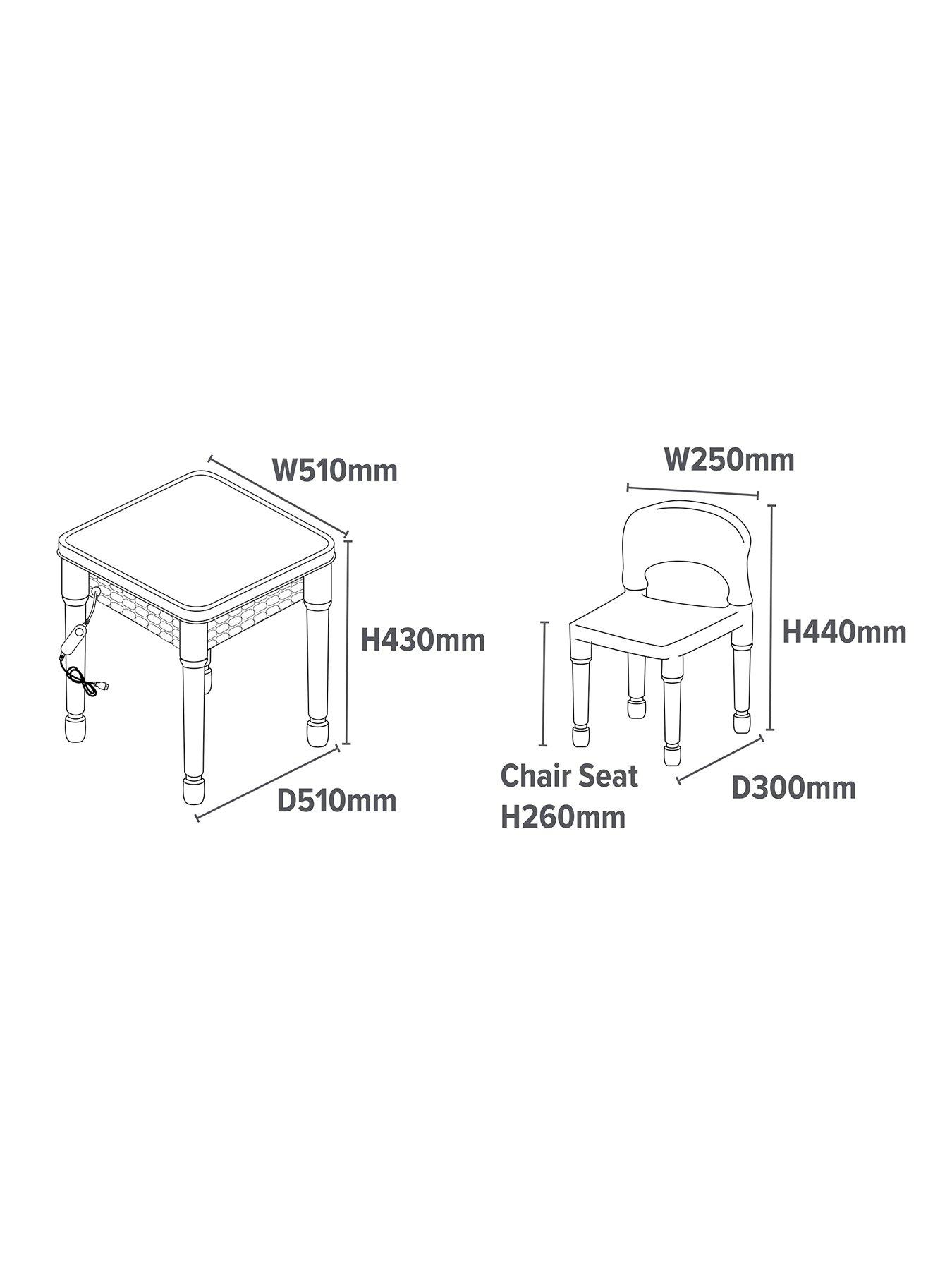 Image 7 of 7 of Liberty House Light Table and Two Chairs Set