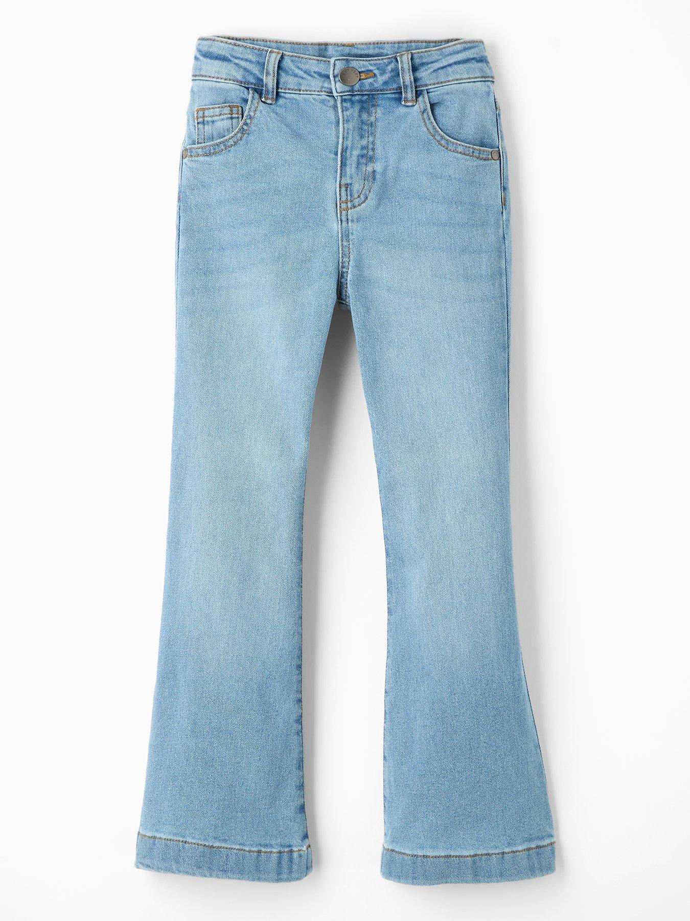 The Very Collection Girls Pocket Front Washed Jeans - Blue