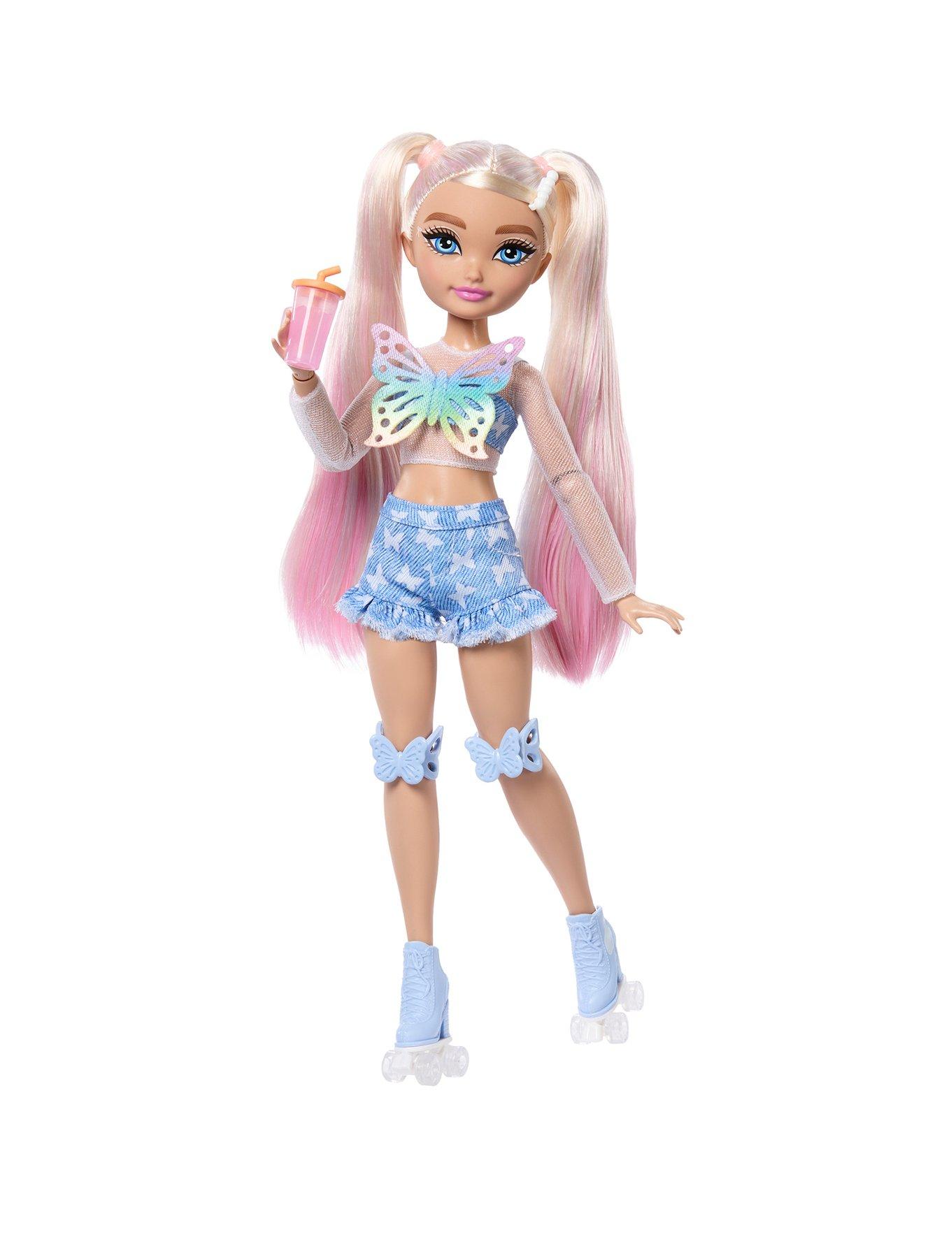 Image 1 of 6 of Barbie Dream Besties Barbie 'Malibu' Roller Skating Fashion Doll with 9 Makeup Themed Accessories