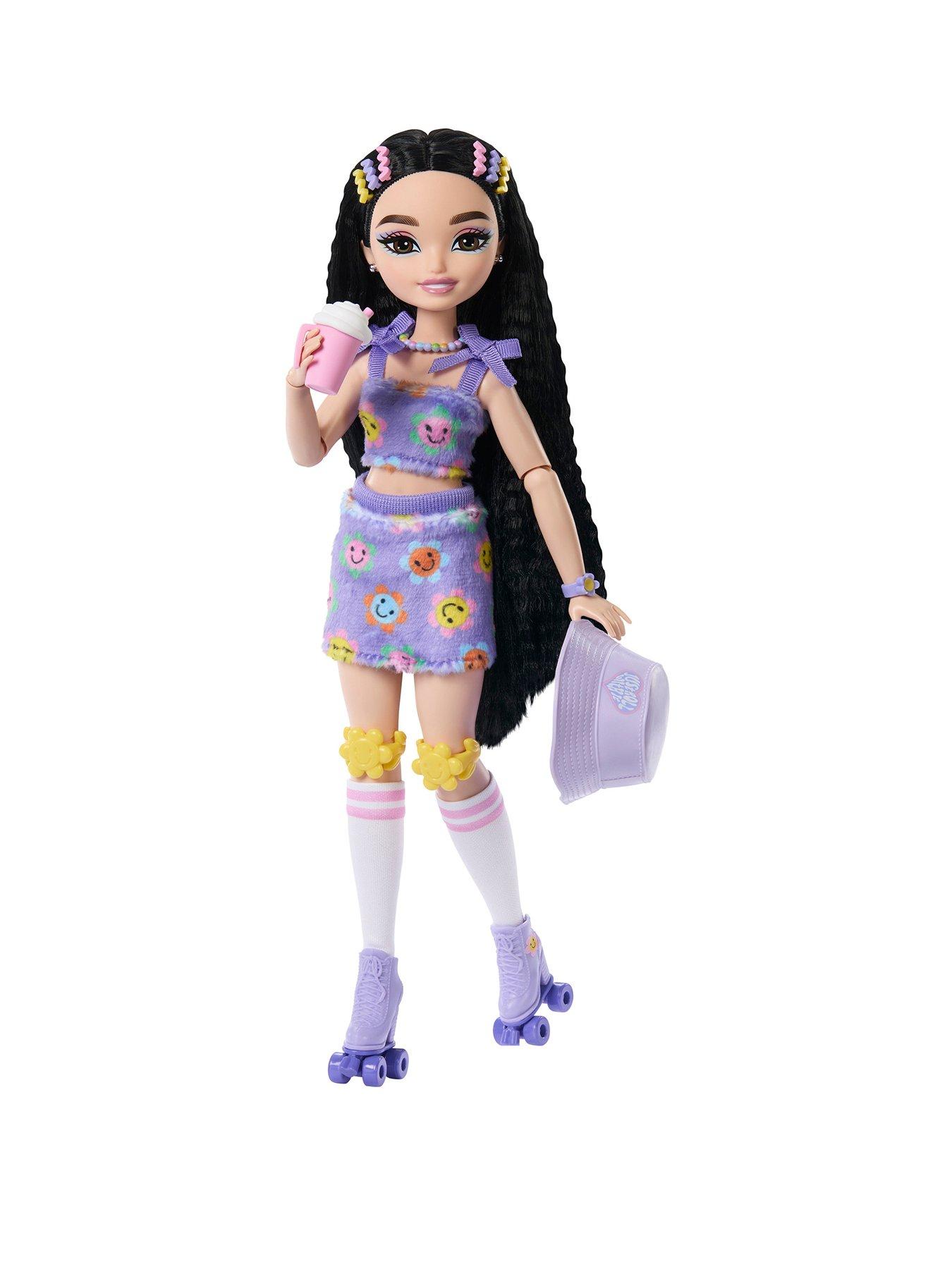 undefined Dream Besties Barbie Renee Roller Skating Fashion Doll with 12 Video & Food Themed Accessories