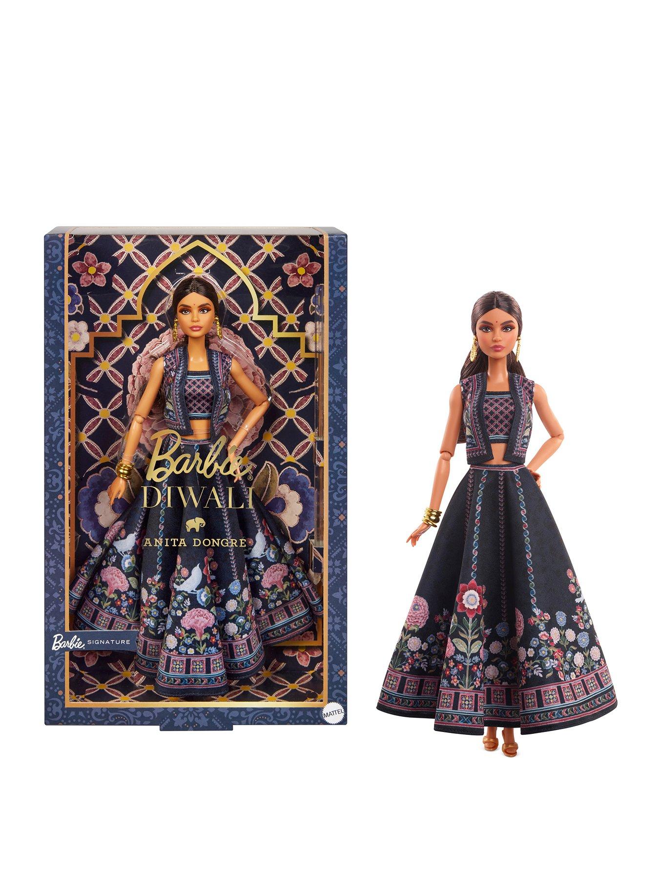 Barbie Barbie Signature Diwali Barbie Doll by Anita Dongre Wearing Festival of Lights Look, Holiday Collectible