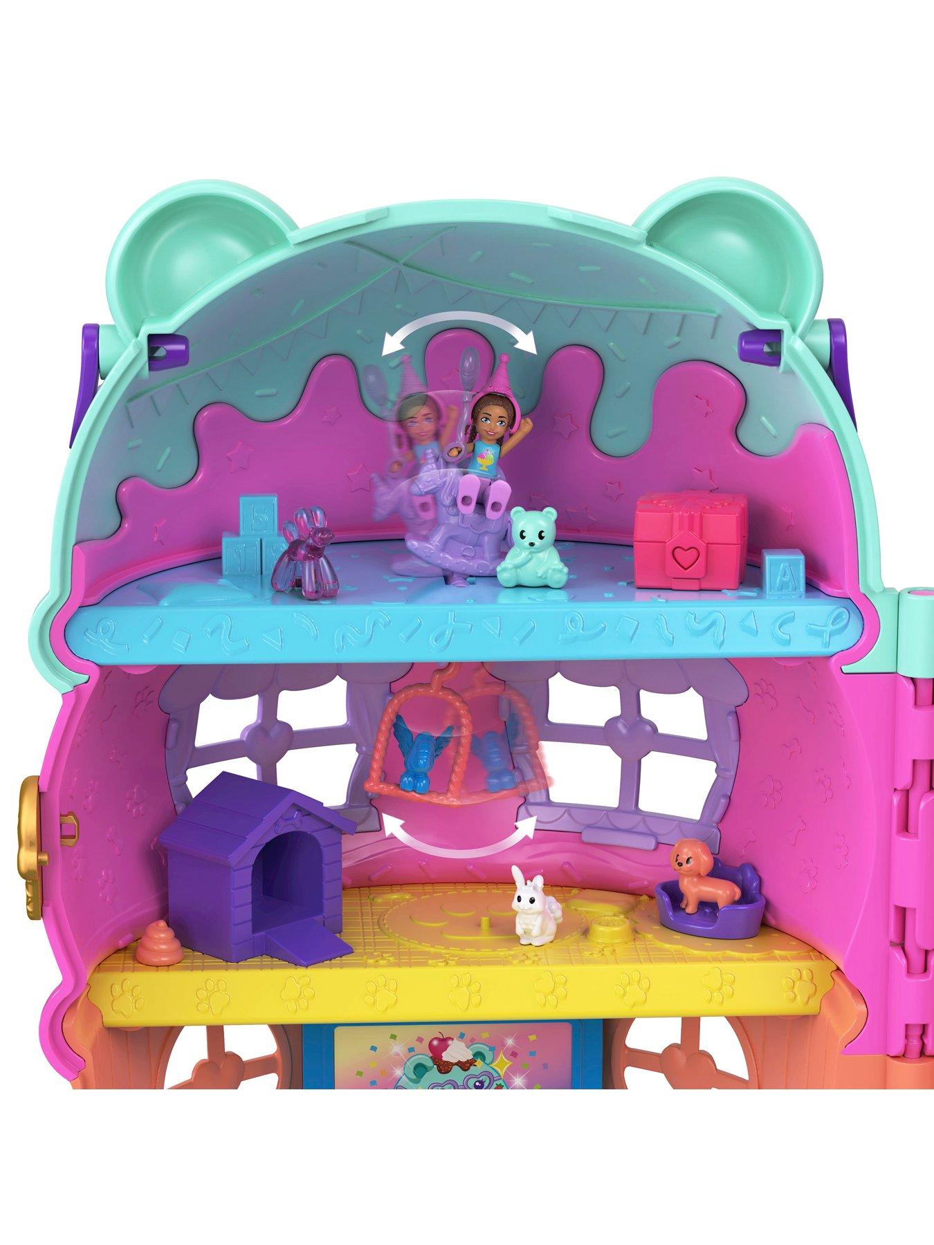 Image 4 of 7 of Polly Pocket Polly Pocket Dolls and Playset, Gelato House with Elevator, Ice Cream Theme with 25+ Accessories including Furniture and Pets