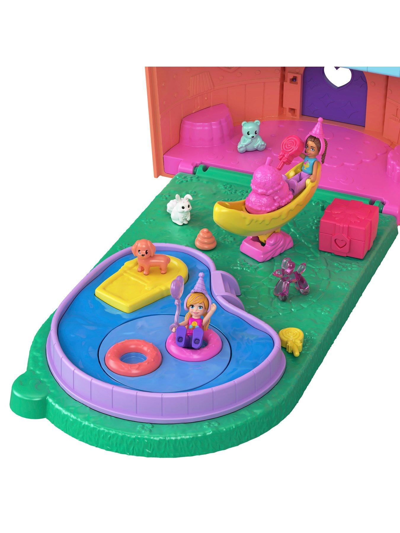 Image 5 of 7 of Polly Pocket Polly Pocket Dolls and Playset, Gelato House with Elevator, Ice Cream Theme with 25+ Accessories including Furniture and Pets