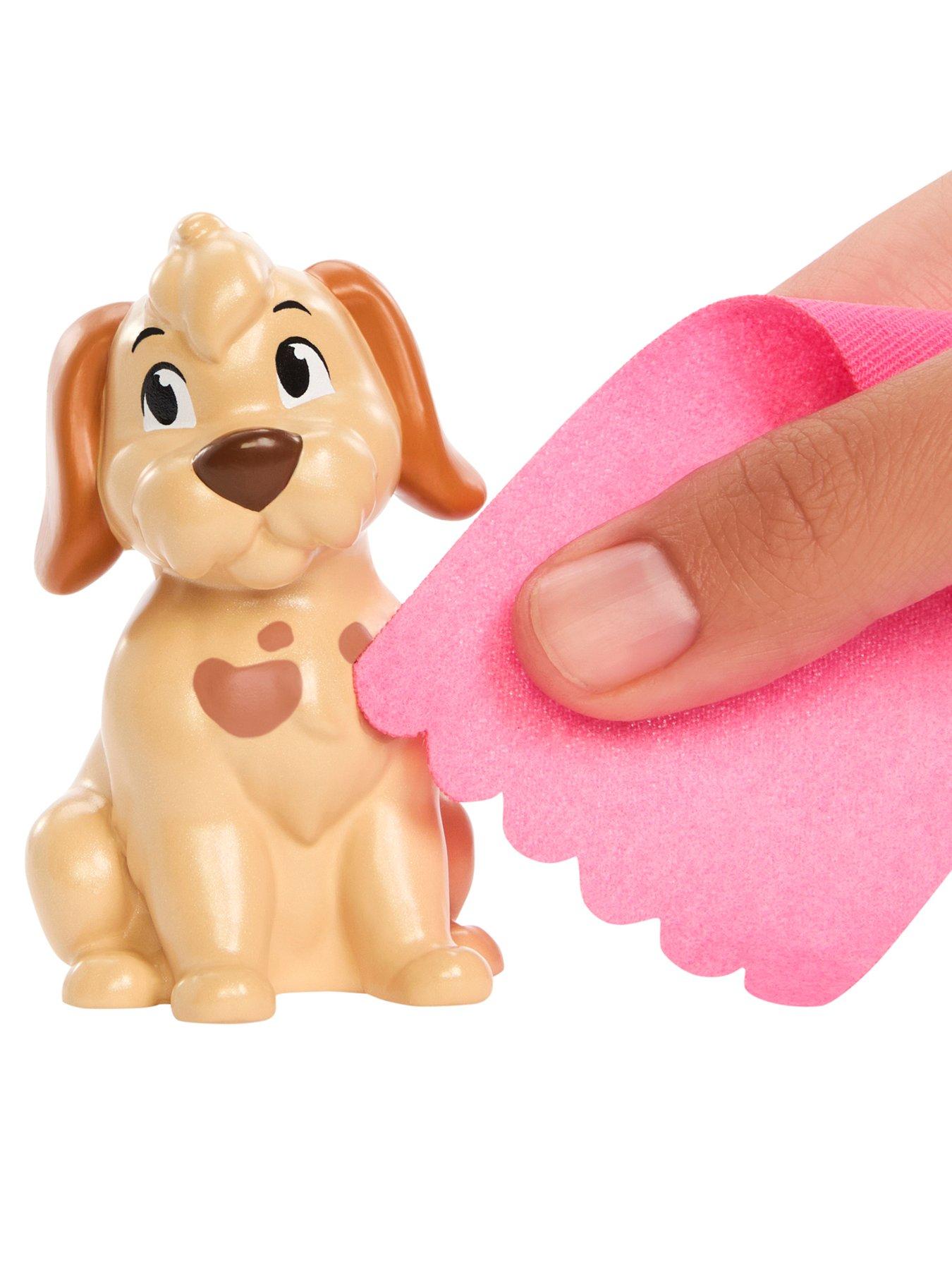 Image 5 of 6 of Disney Princess Disney Princess Bathe &amp; Brush Belle Fashion Doll &amp; Dog Figure with Color Change &amp; Accessories
