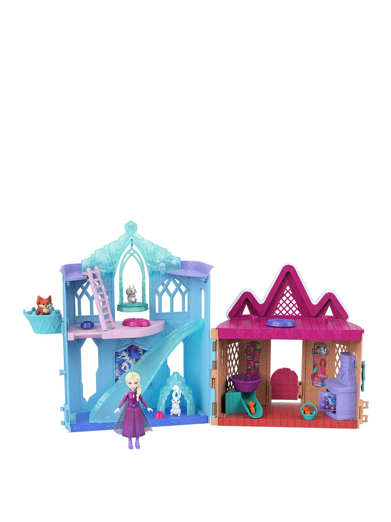 undefined Disney Frozen Winter Animal Fun Playset with Elsa Small Doll, 3 Animal Friends  &  8 Accessories