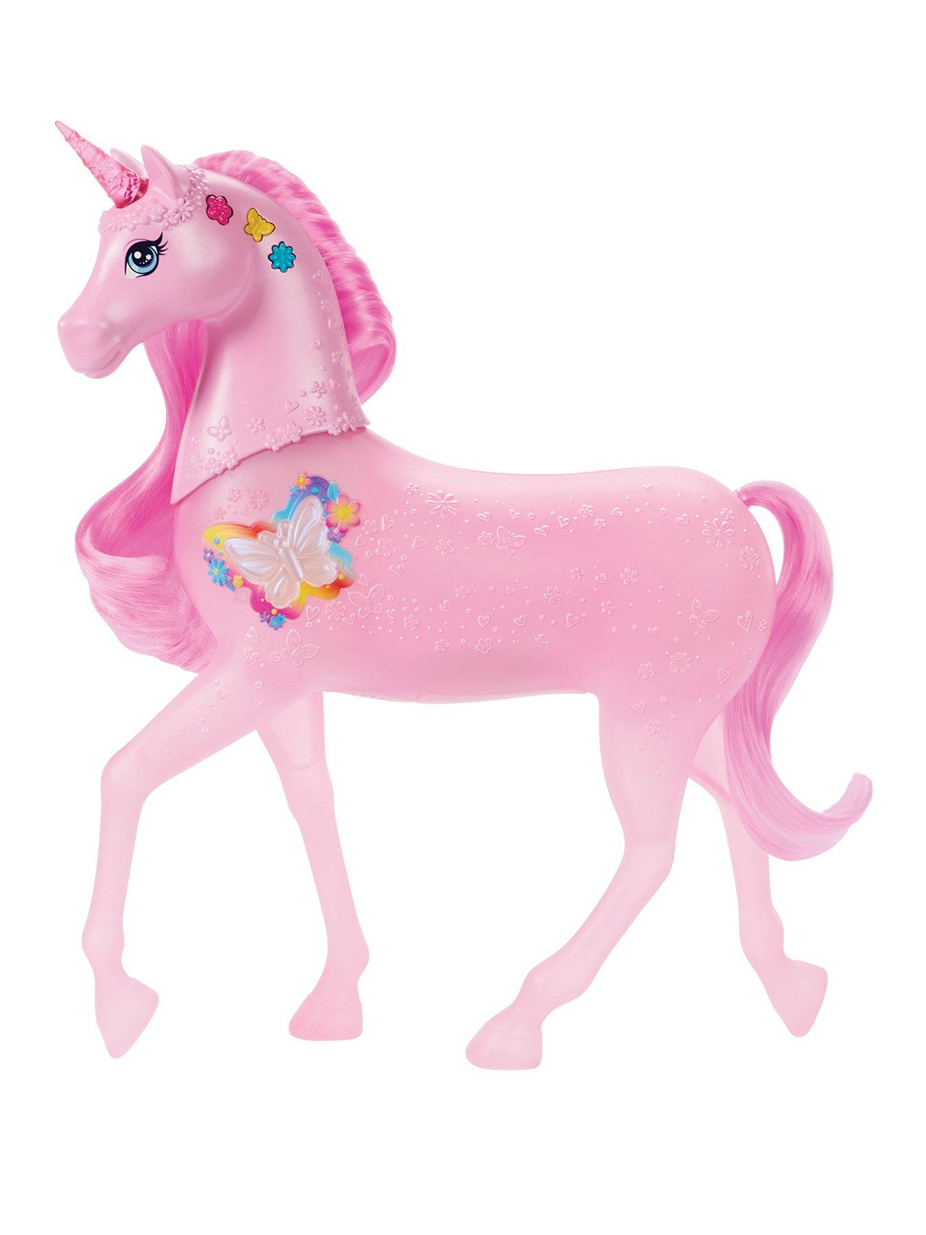 undefined Barbie Sparkle Lights Toy Unicorn with 20 Interactive Combos of Lights, Sounds  &  Music
