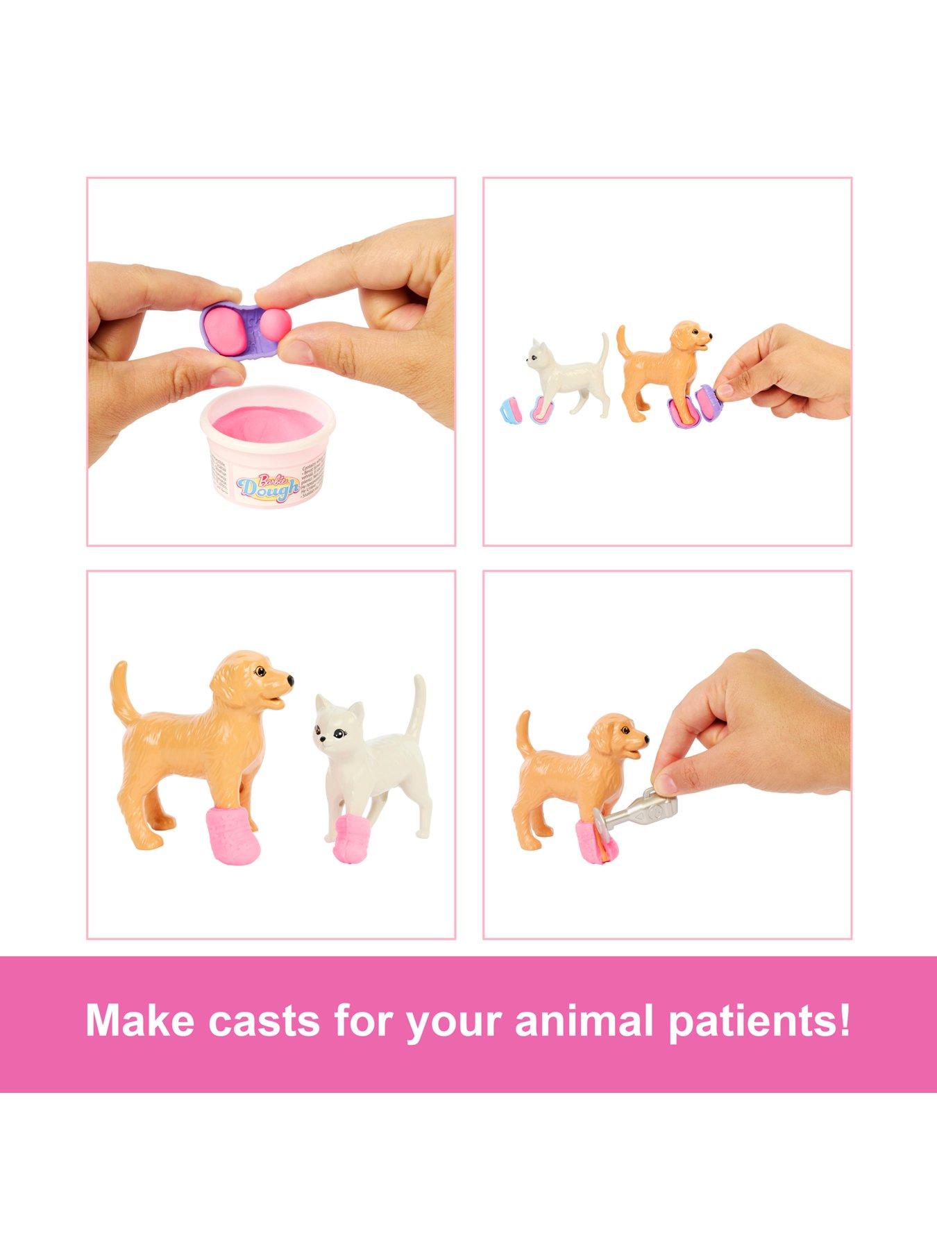 barbie-barbie-fast-cast-veterinarian-clinic-playset-with-pink-colored-hair-fashion-doll-vet-furniture-amp-10-accessoriesoutfit