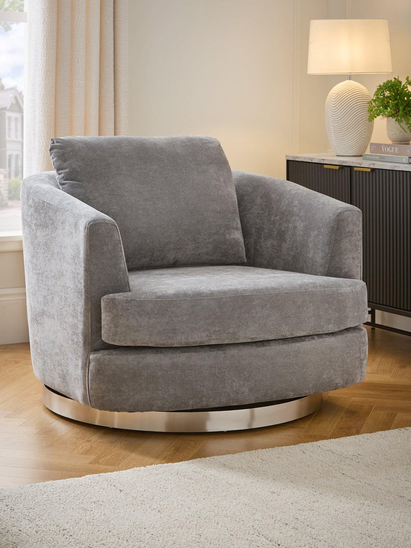 The Very Collection Devine Fabric Swivel Chair - Made to Order in the UK