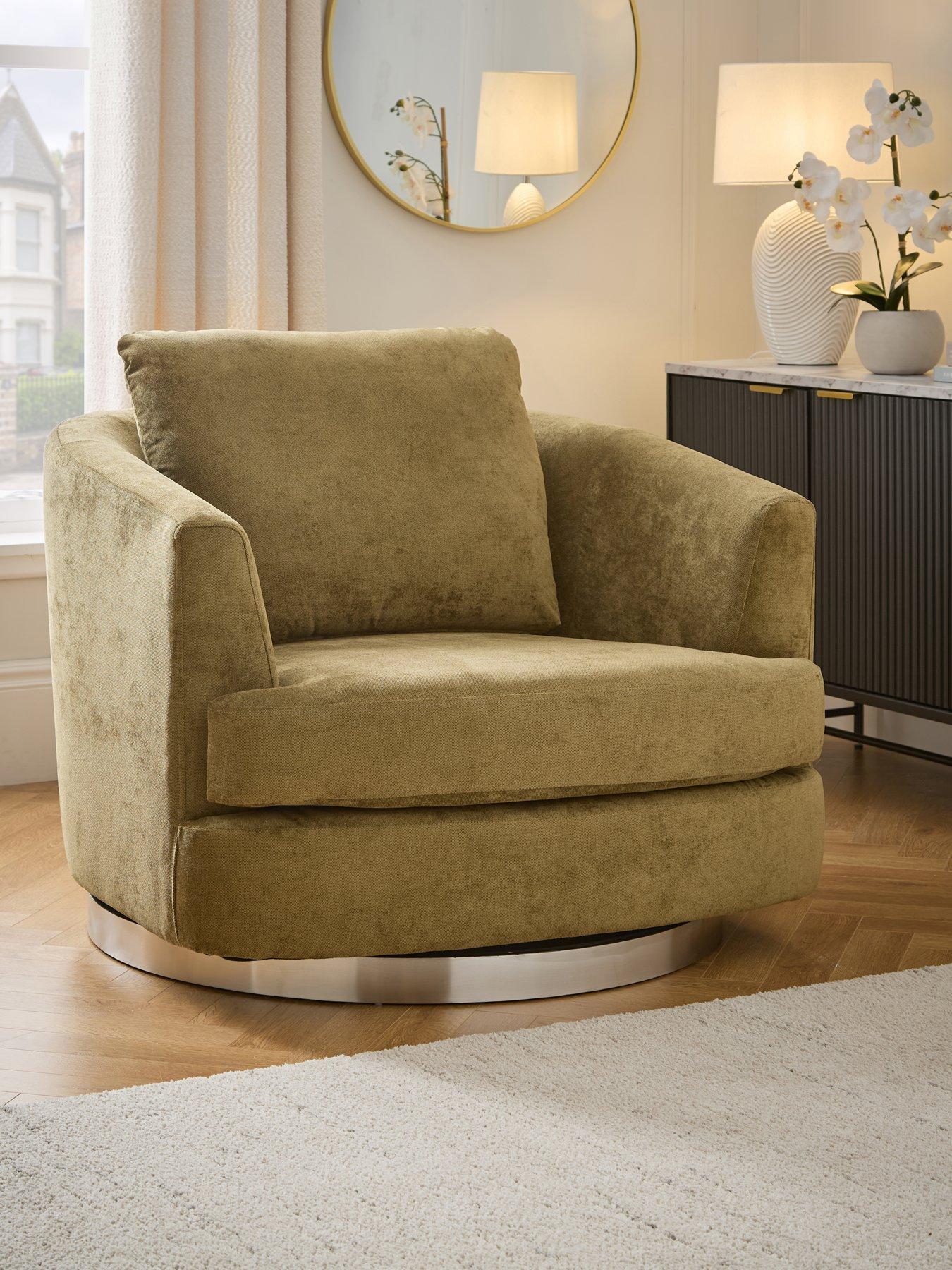 Very Home Devine Fabric Swivel Chair - Made to Order in the UK