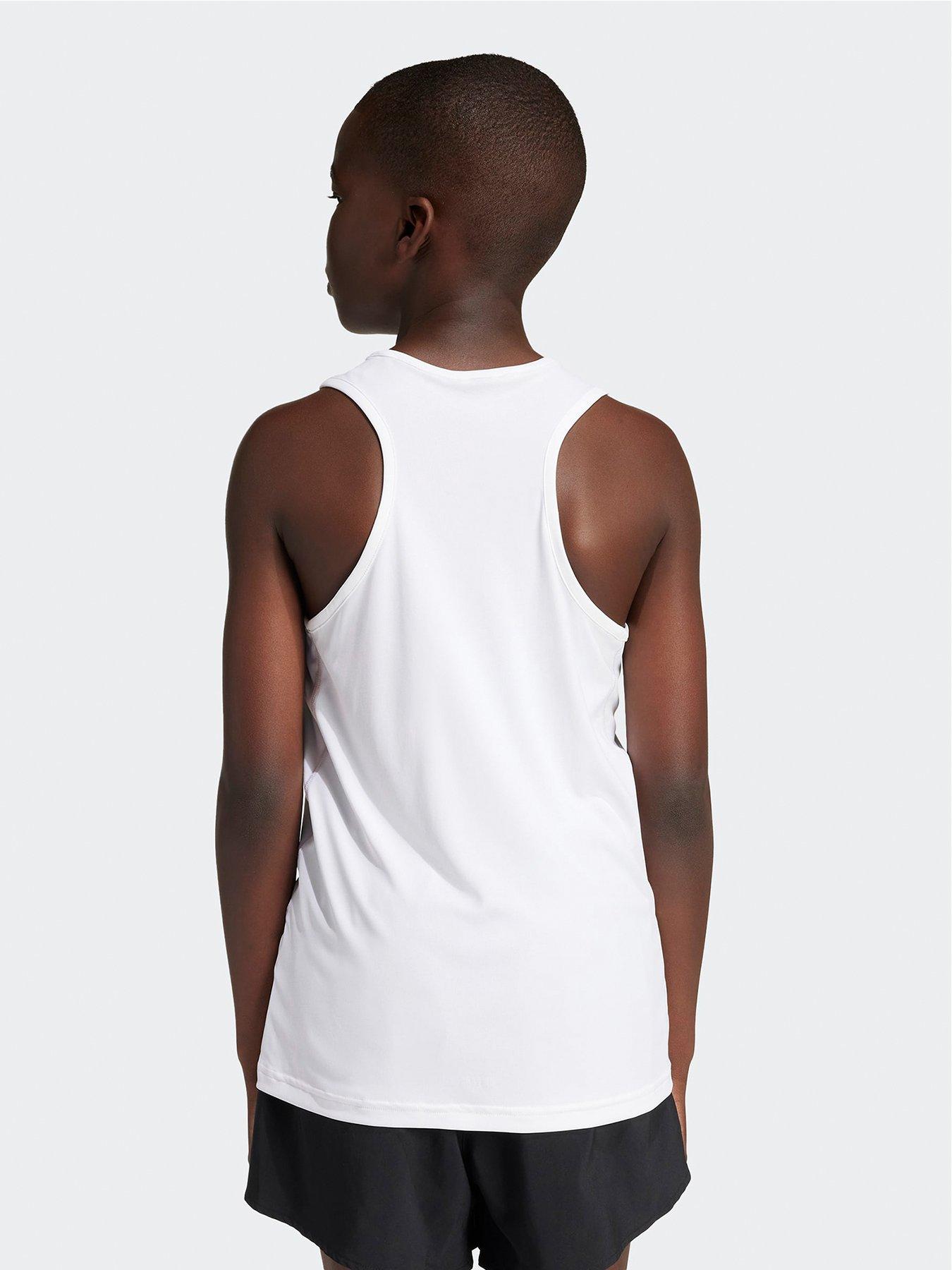 Image 2 of 5 of adidas Boys Junior Running Team Vest - White