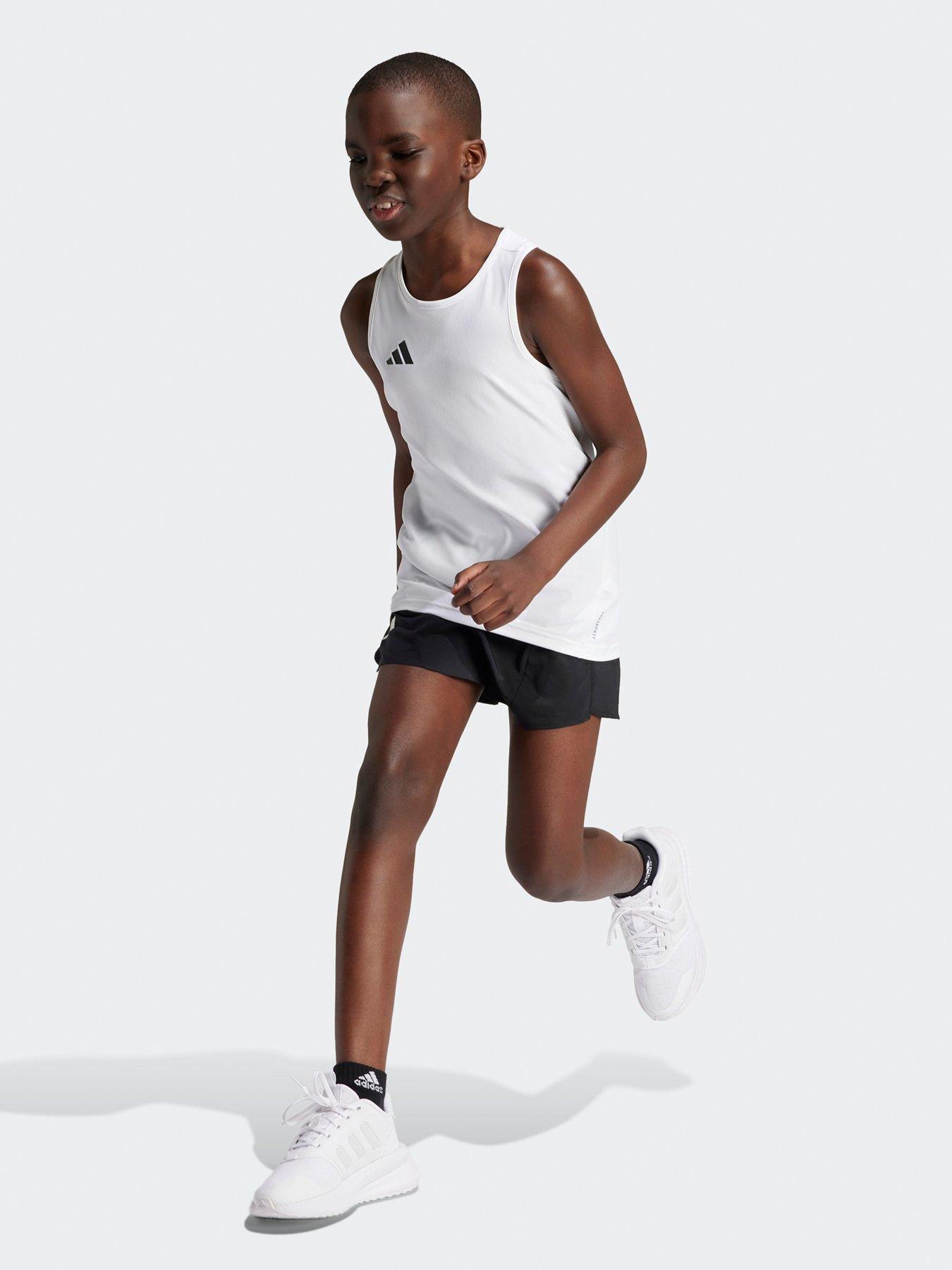 Image 3 of 5 of adidas Boys Junior Running Team Vest - White