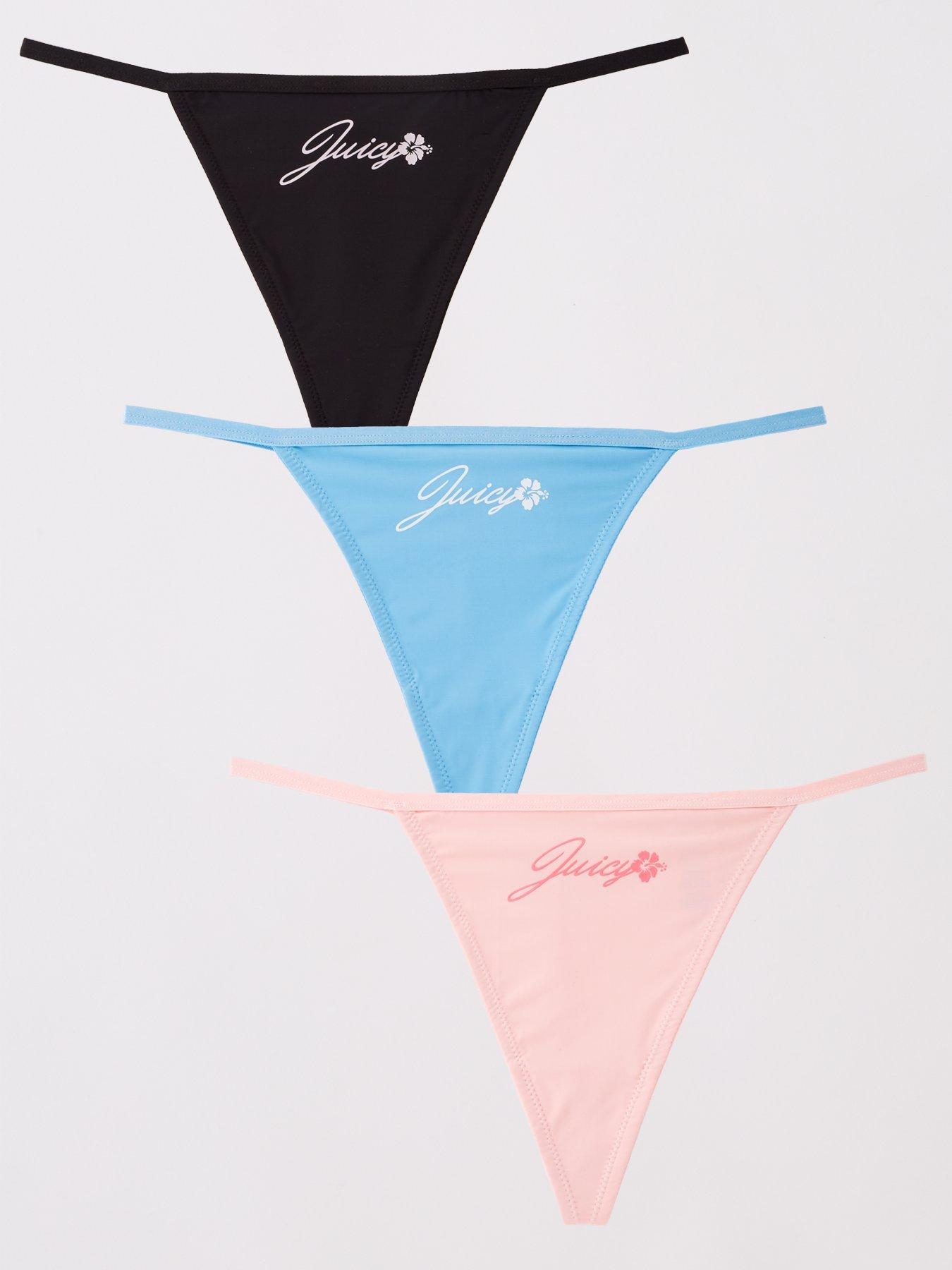 Juicy Couture Aloha Thong 3 Pack - Multi