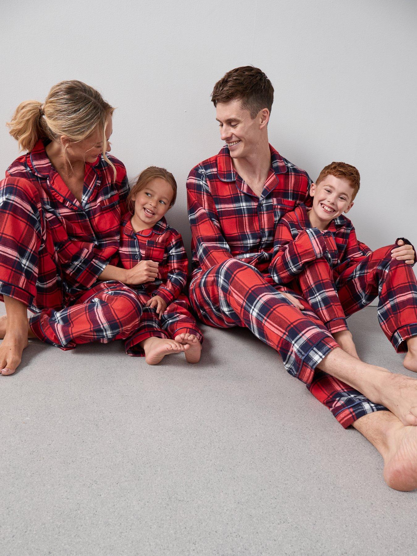 the-very-collection-kids-family-christmas-pj-check-flannel-revere-set-red