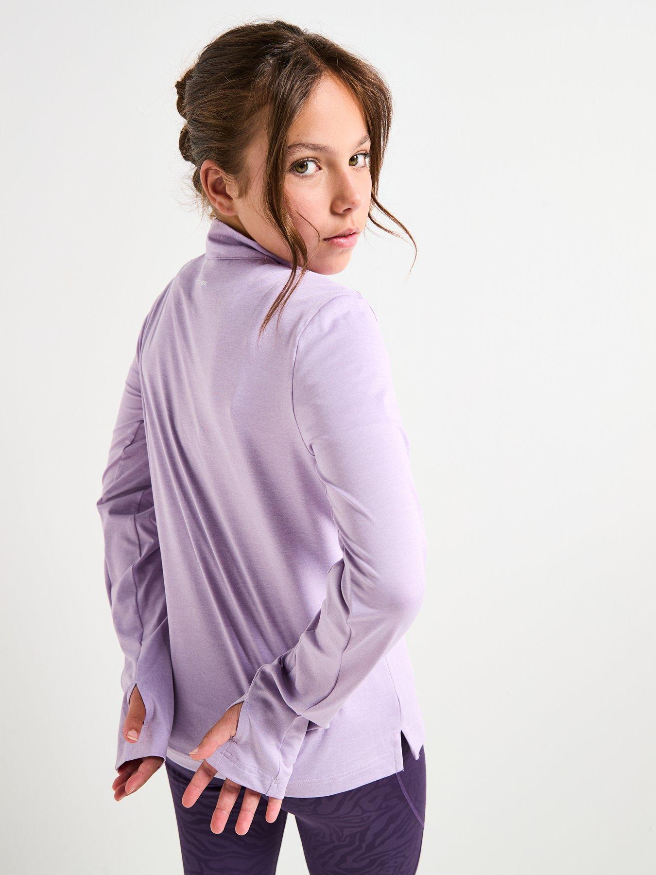 adidas-girls-junior-training-zip-top-purplestillFront