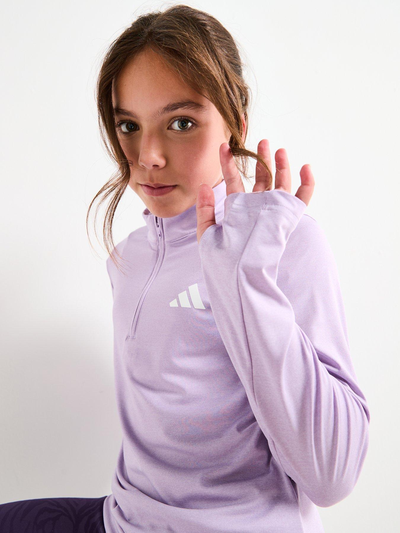 adidas-girls-junior-training-zip-top-purpleoutfit