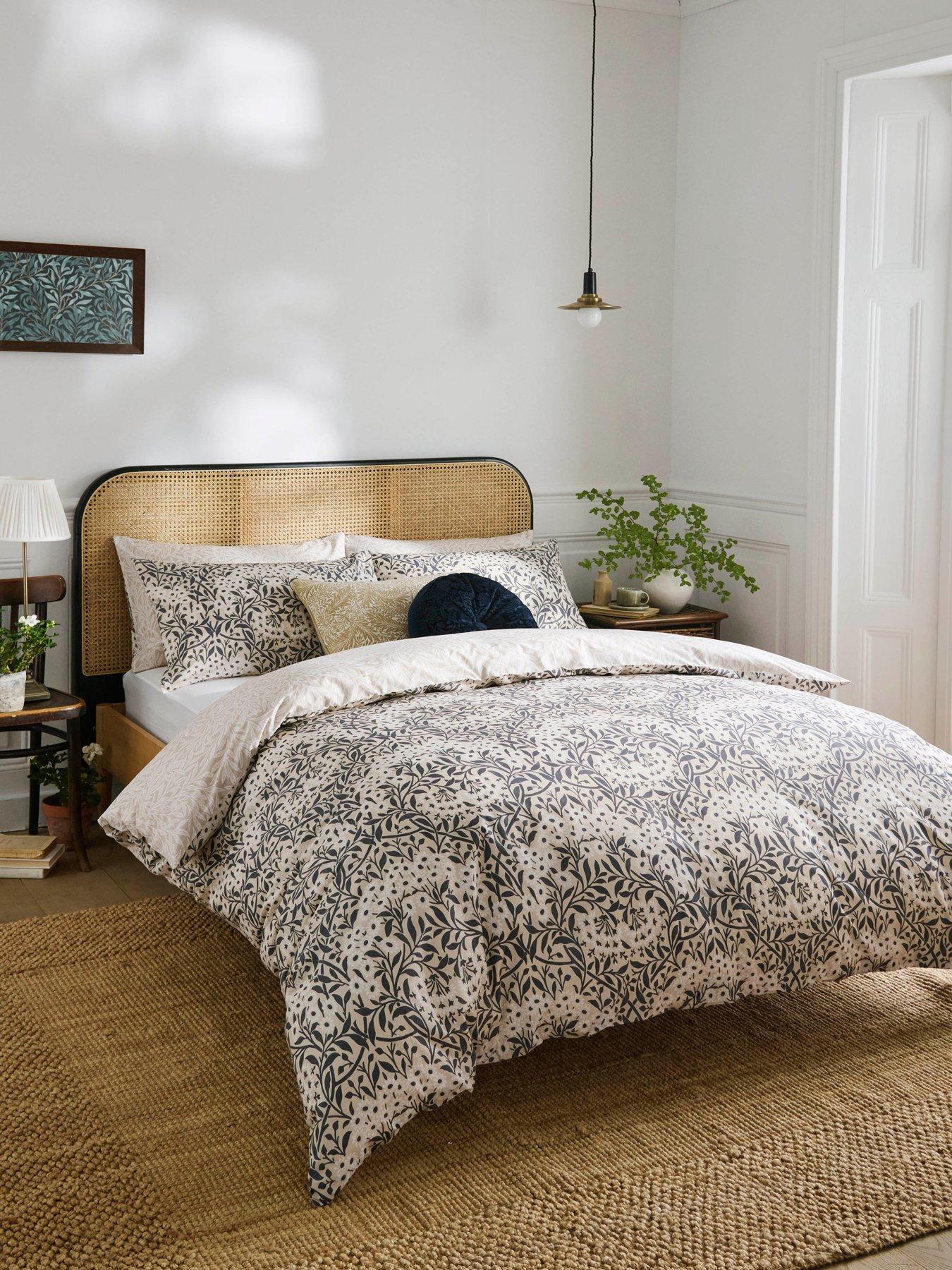 undefined Michaelmas Daisy 100% Cotton Percale Duvet Cover Set