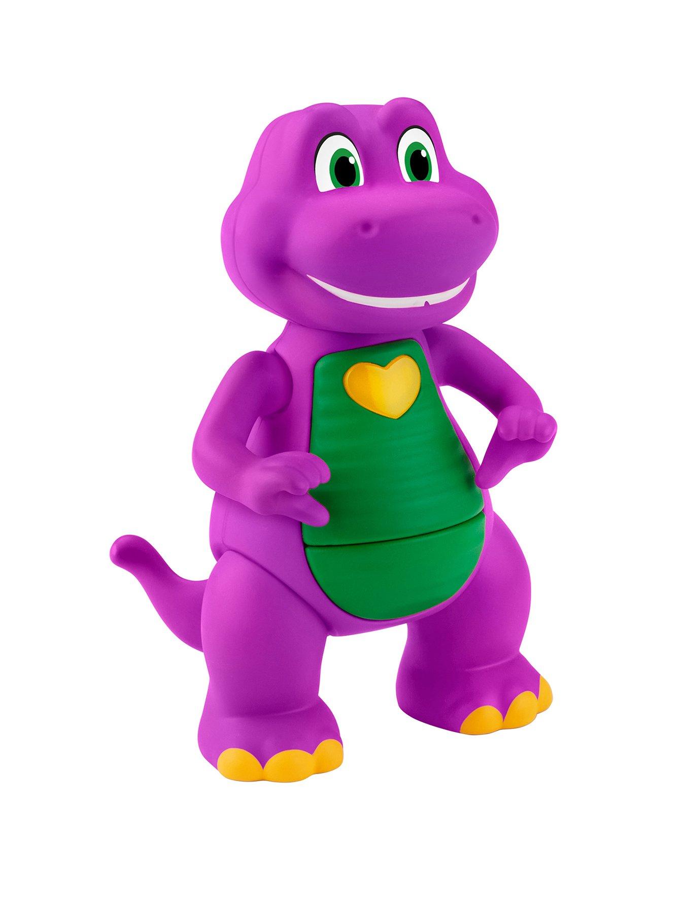 Barney Fisher-Price Barney's World Heart Hands Barney Toy Figure with Music  &  Lights for Kids