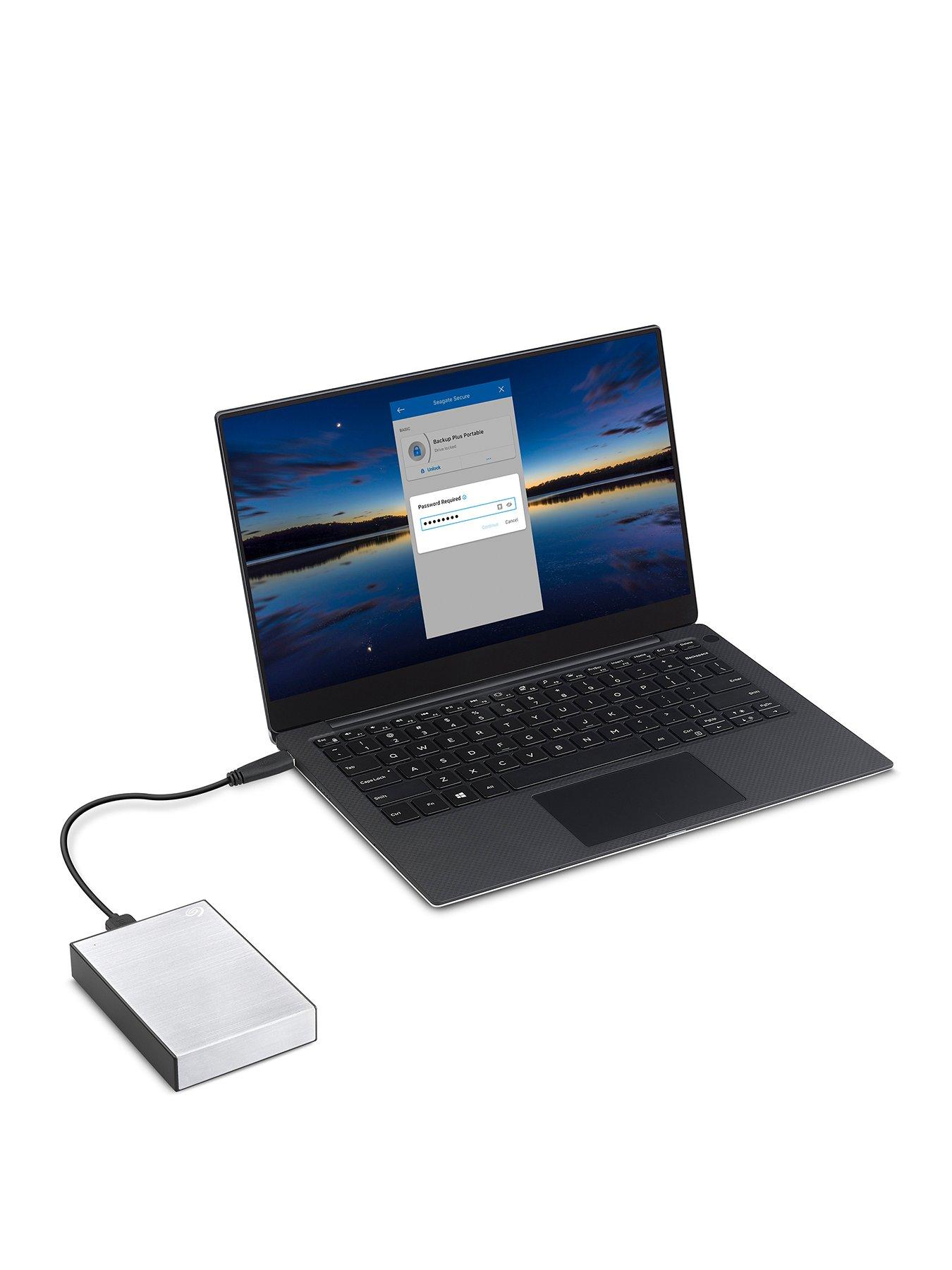 Image 3 of 4 of Seagate Seagate One Touch Portable HDD with Password 1 TB- Silver