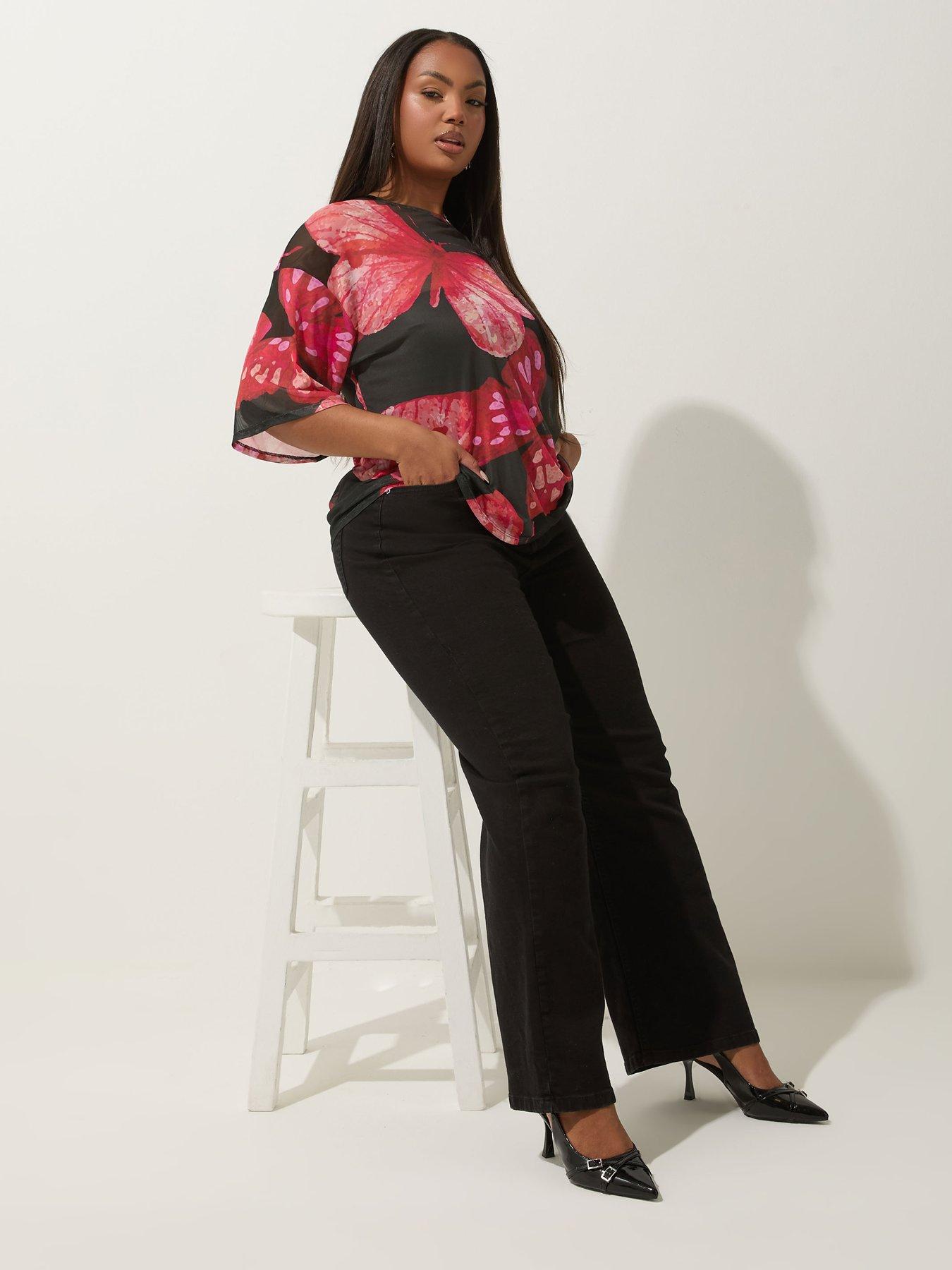 yours-curve-butterfly-mesh-top-blackback